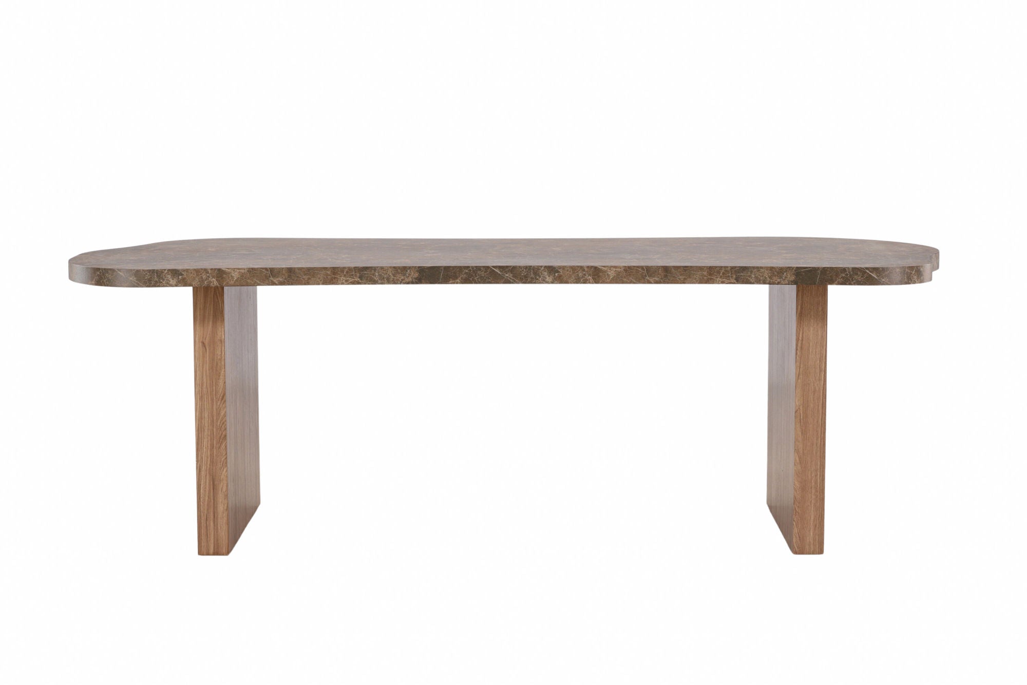 Vind Eleonora spisebord 100x230 cm - Brown / Marblelook