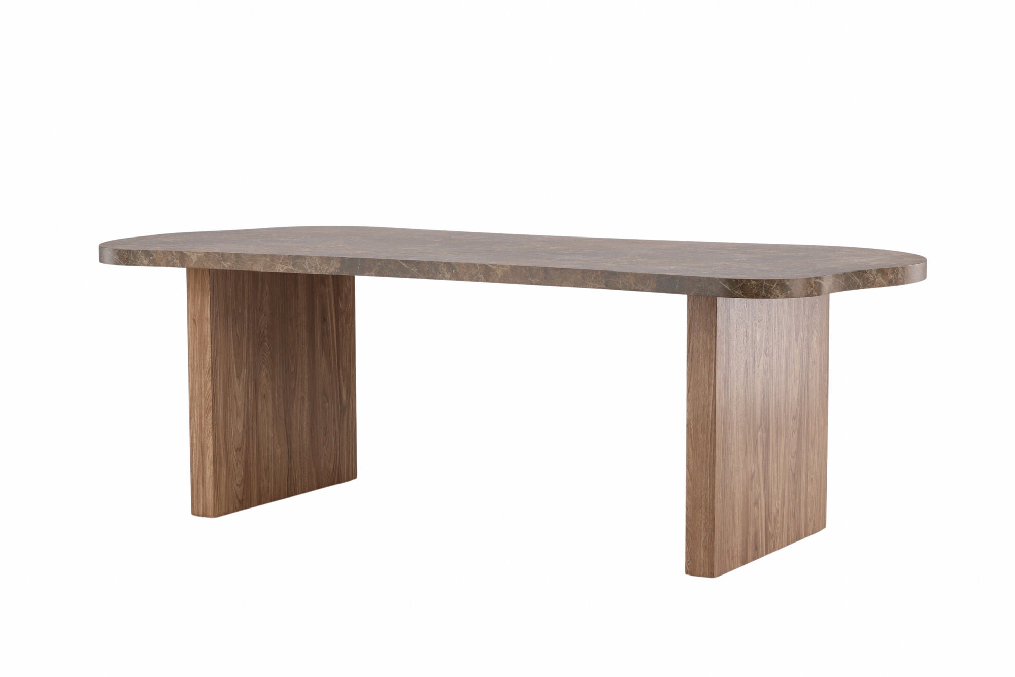 Vind Eleonora spisebord 100x230 cm - Brown / Marblelook