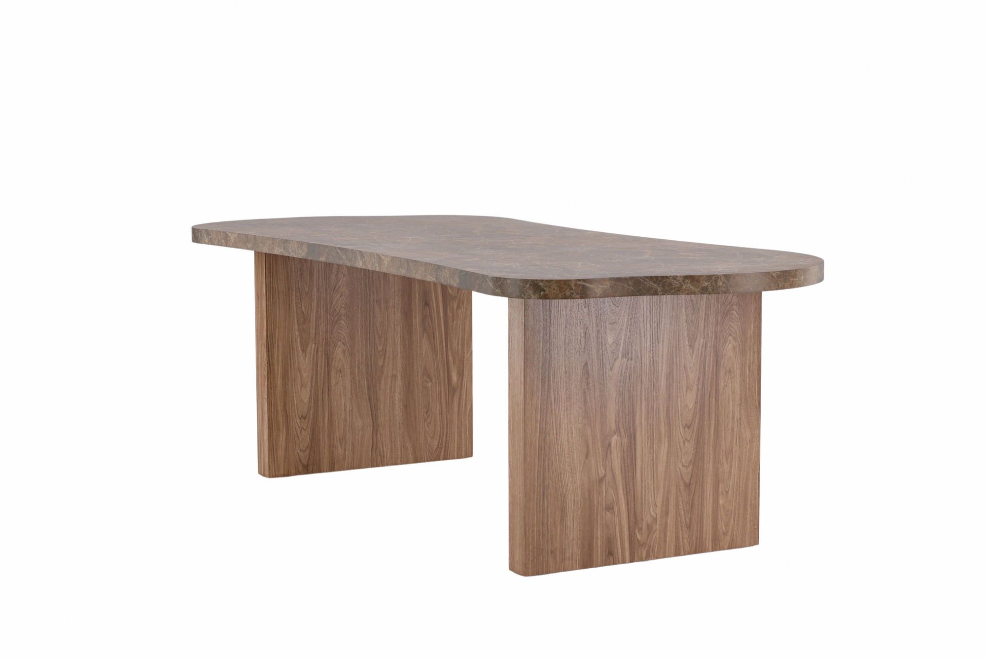 Vind Eleonora spisebord 100x230 cm - Brown / Marblelook