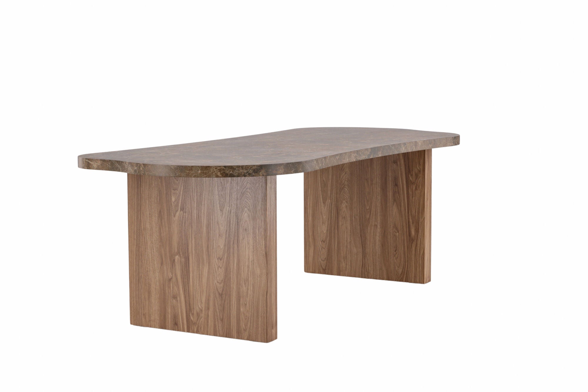 Vind Eleonora spisebord 100x230 cm - Brown / Marblelook