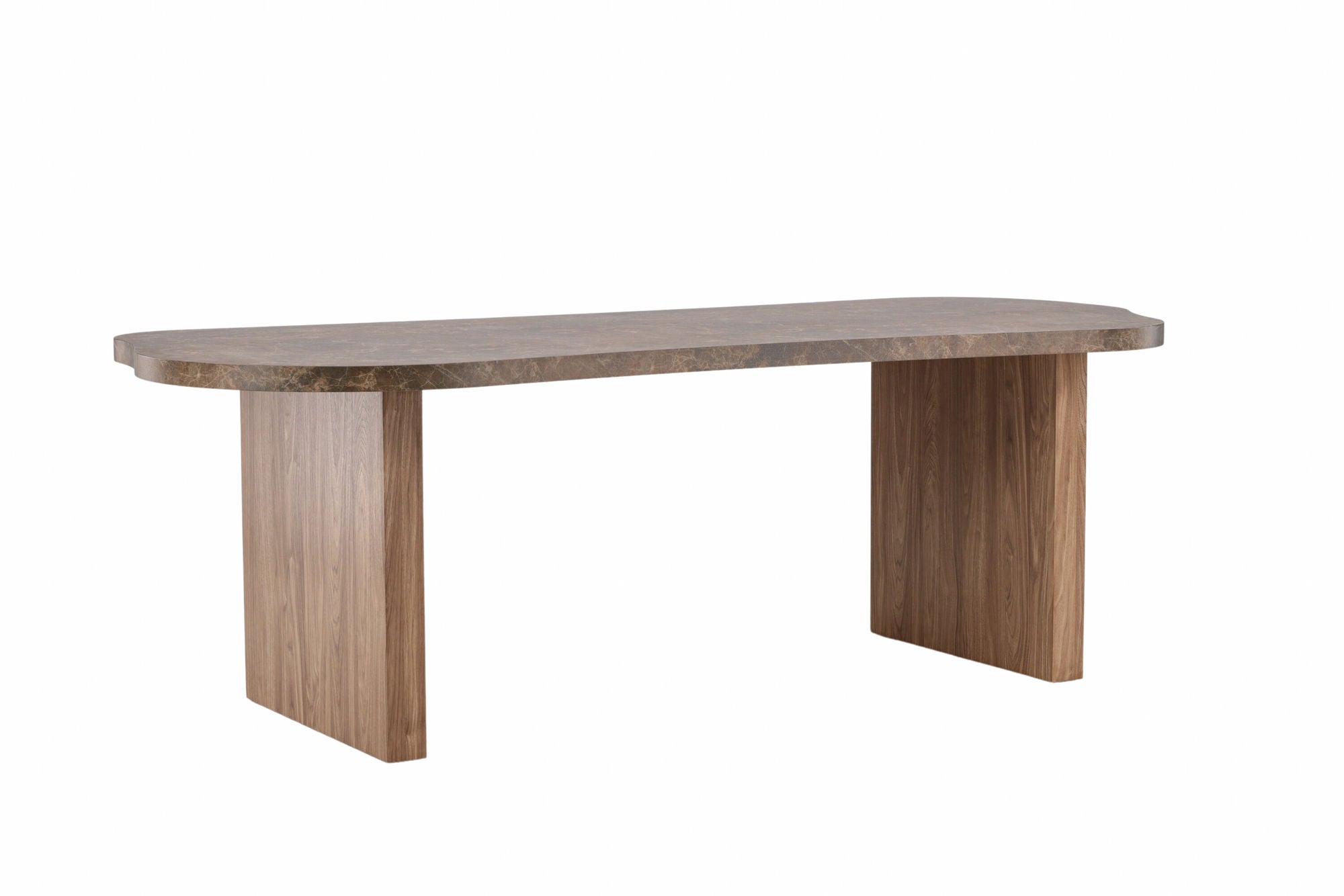 Vind Eleonora spisebord 100x230 cm - Brown / Marblelook