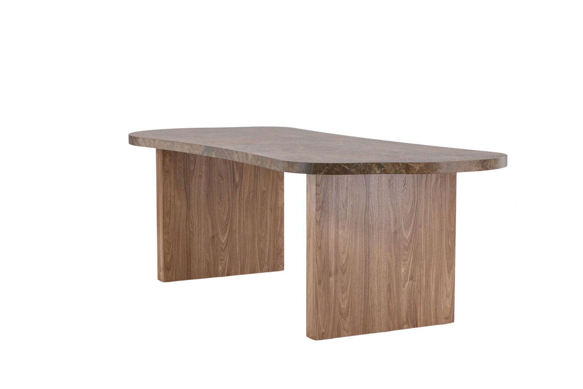 Vind Eleonora spisebord 100x230 cm - Brown / Marblelook