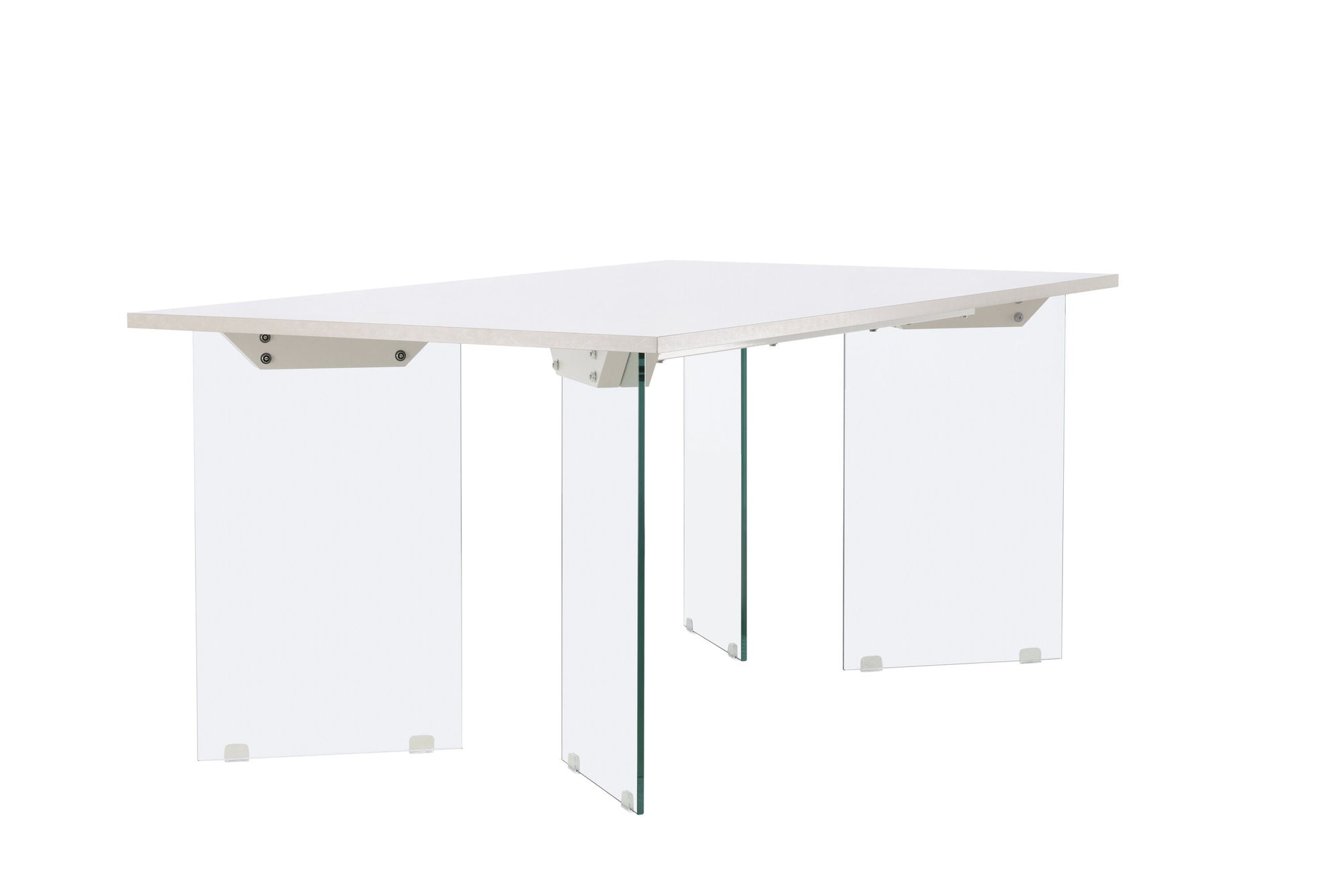 Venture Home Ester spisebord 100x180 cm - Glass / Concretelook