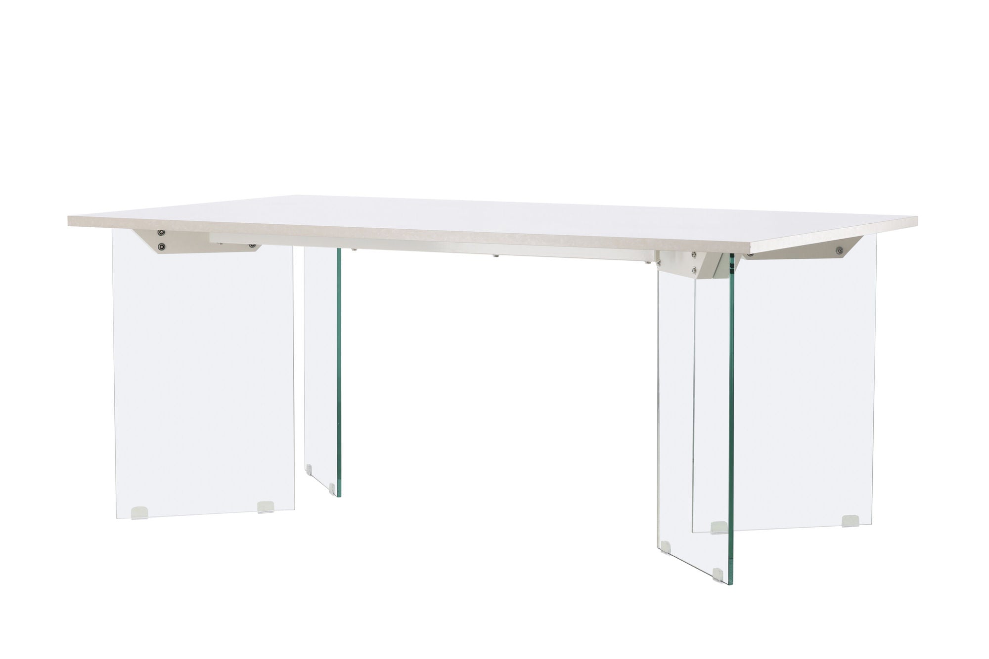 Venture Home Ester spisebord 100x180 cm - Glass / Concretelook
