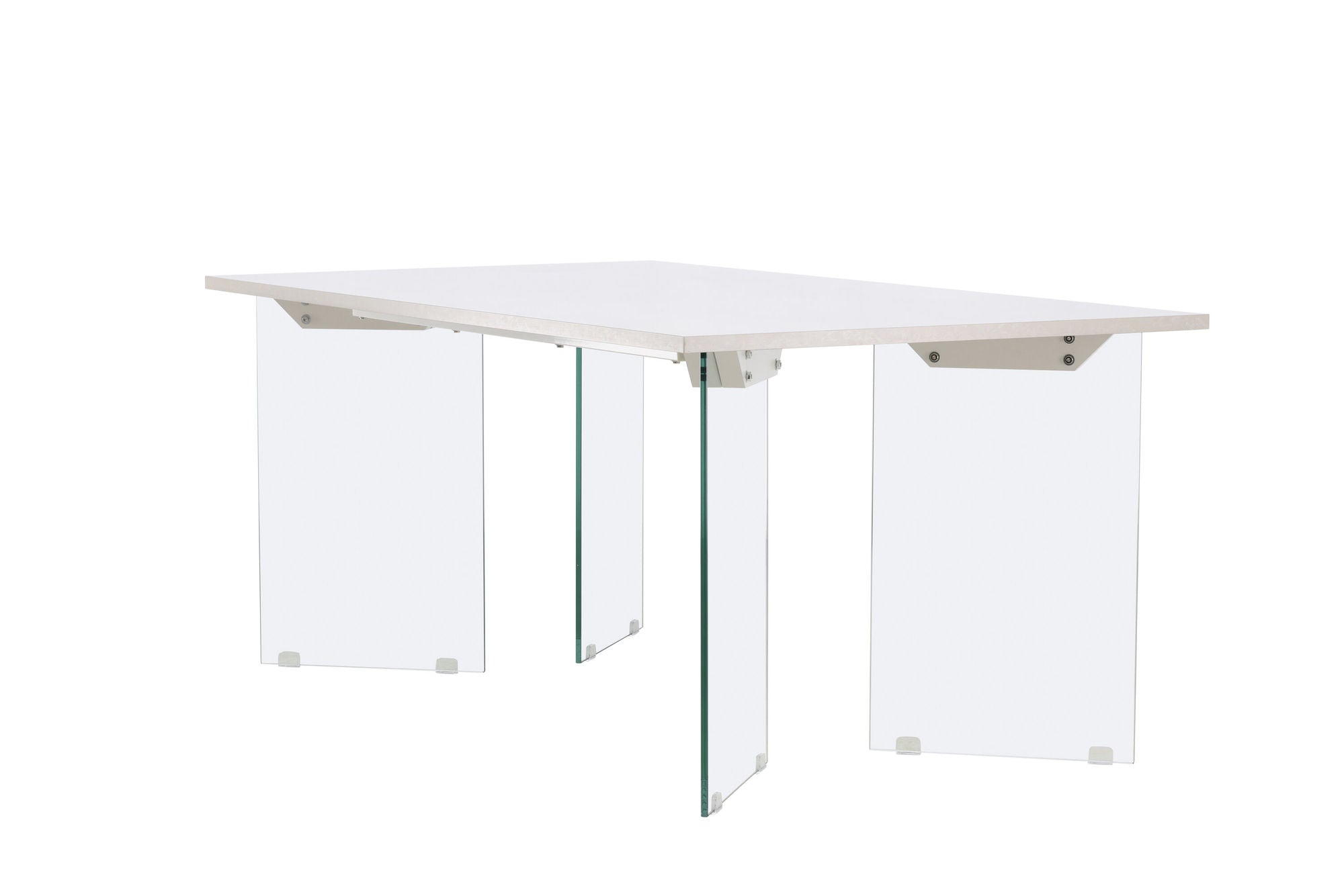 Venture Home Ester spisebord 100x180 cm - Glass / Concretelook