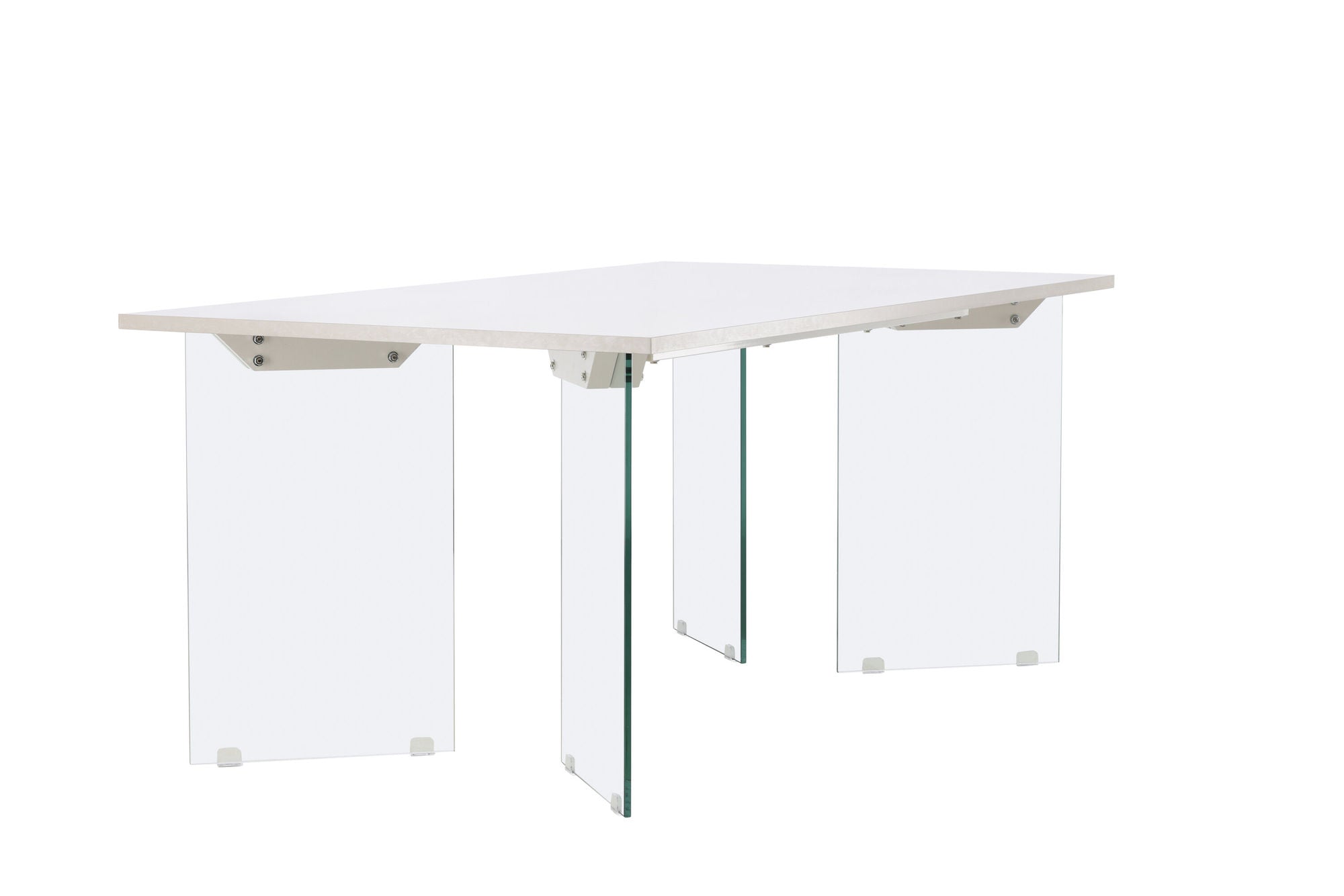 Venture Home Ester spisebord 100x180 cm - Glass / Concretelook