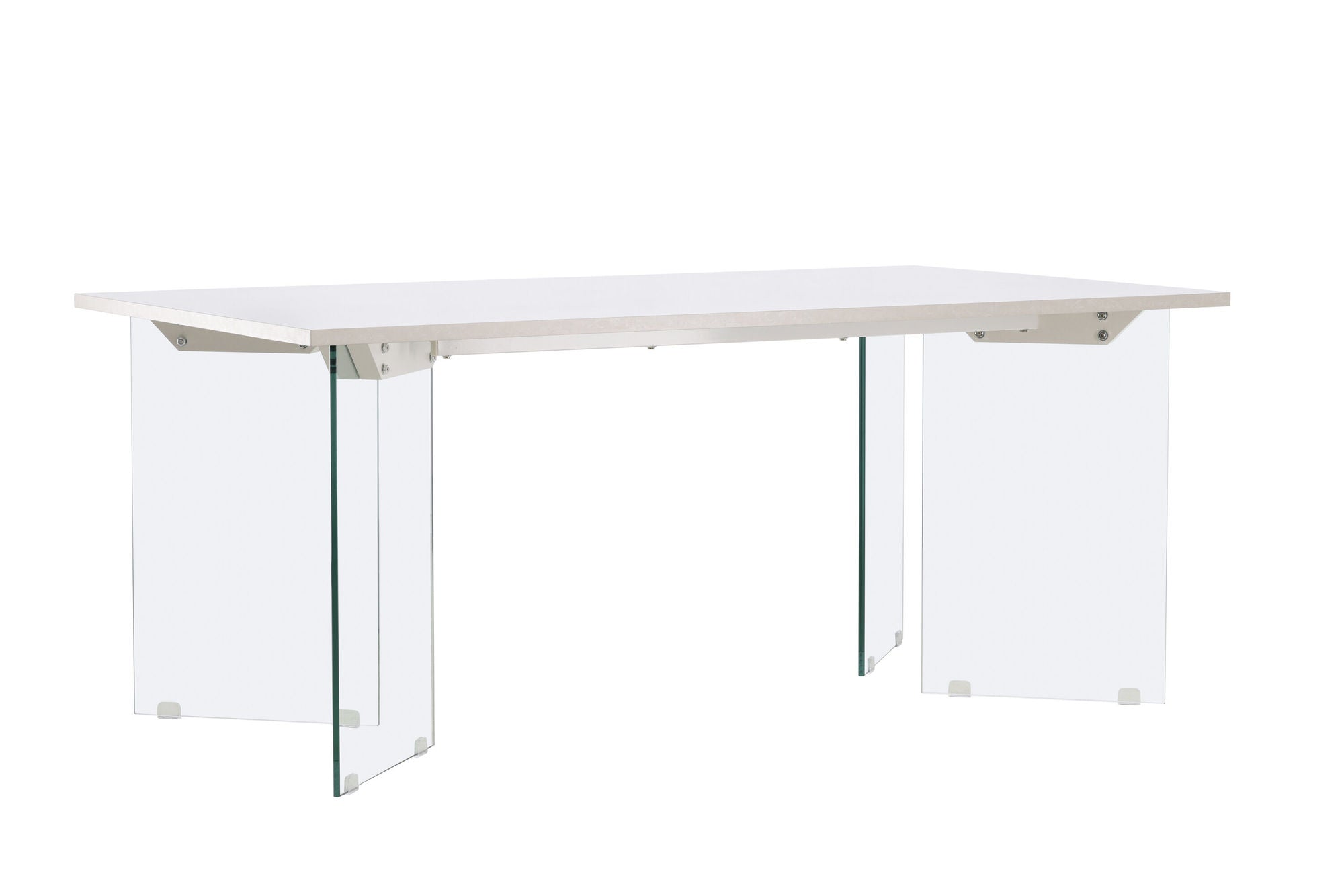 Venture Home Ester spisebord 100x180 cm - Glass / Concretelook