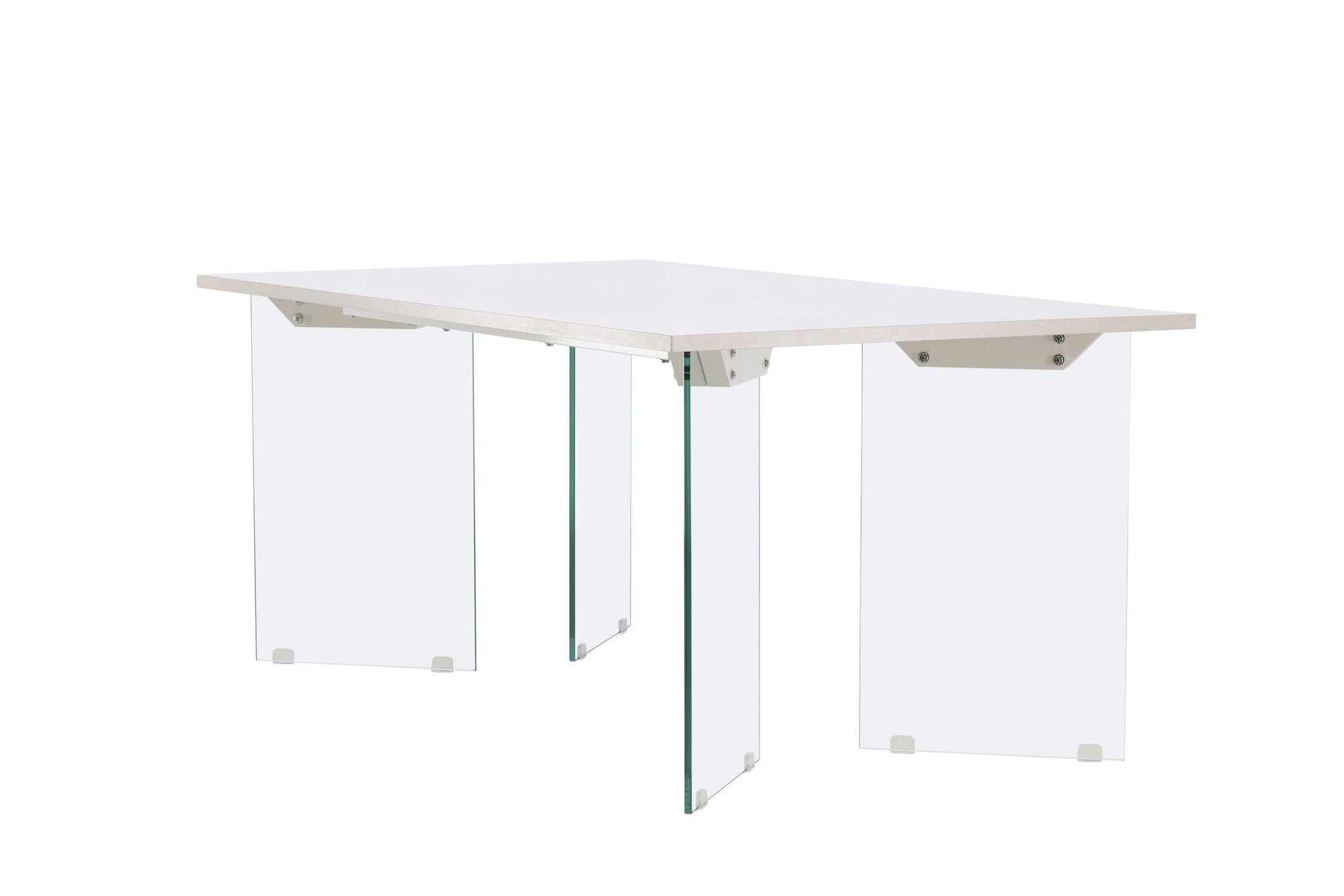 Venture Home Ester spisebord 100x180 cm - Glass / Concretelook