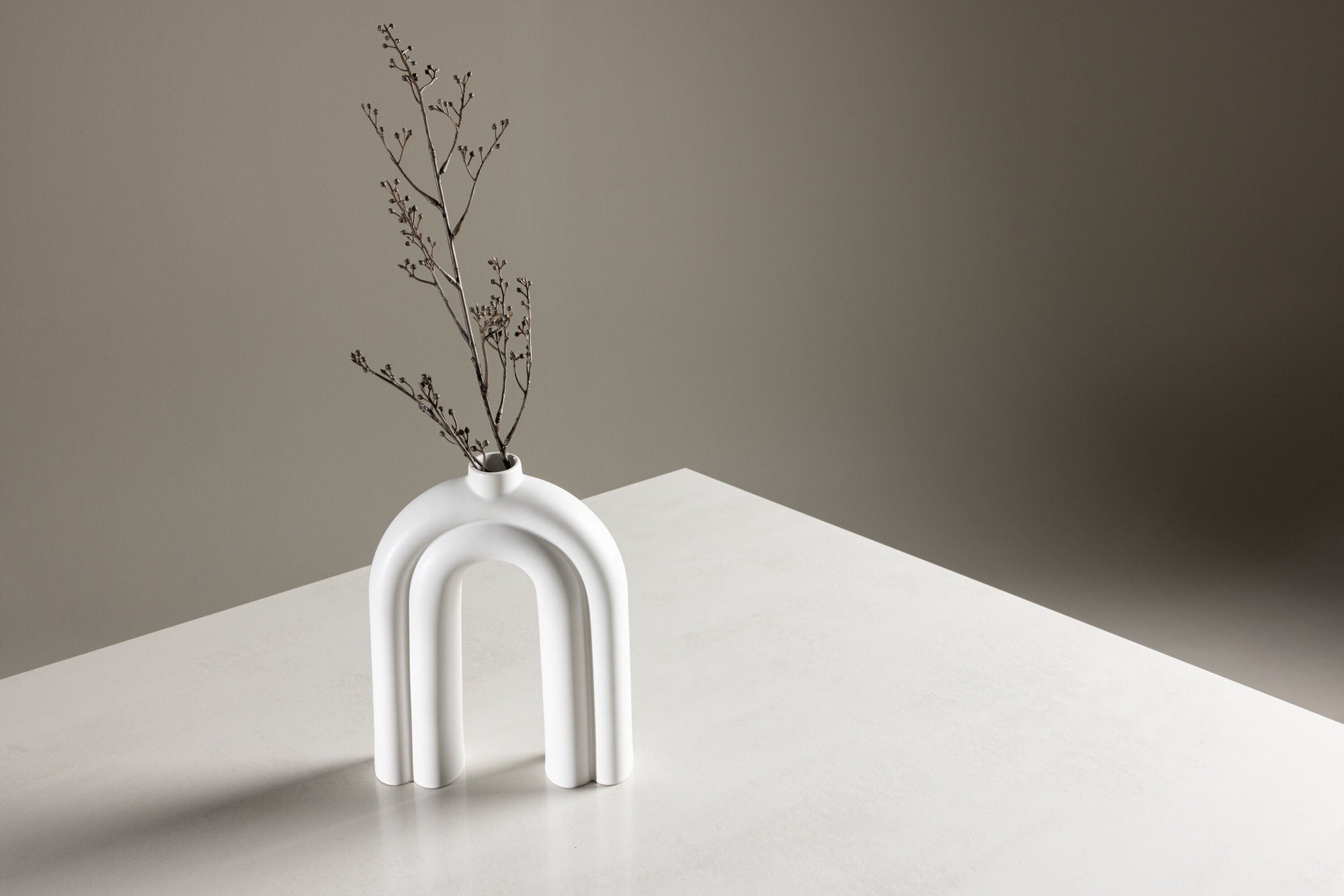 Venture Home Ester spisebord 100x180 cm - Glass / Concretelook