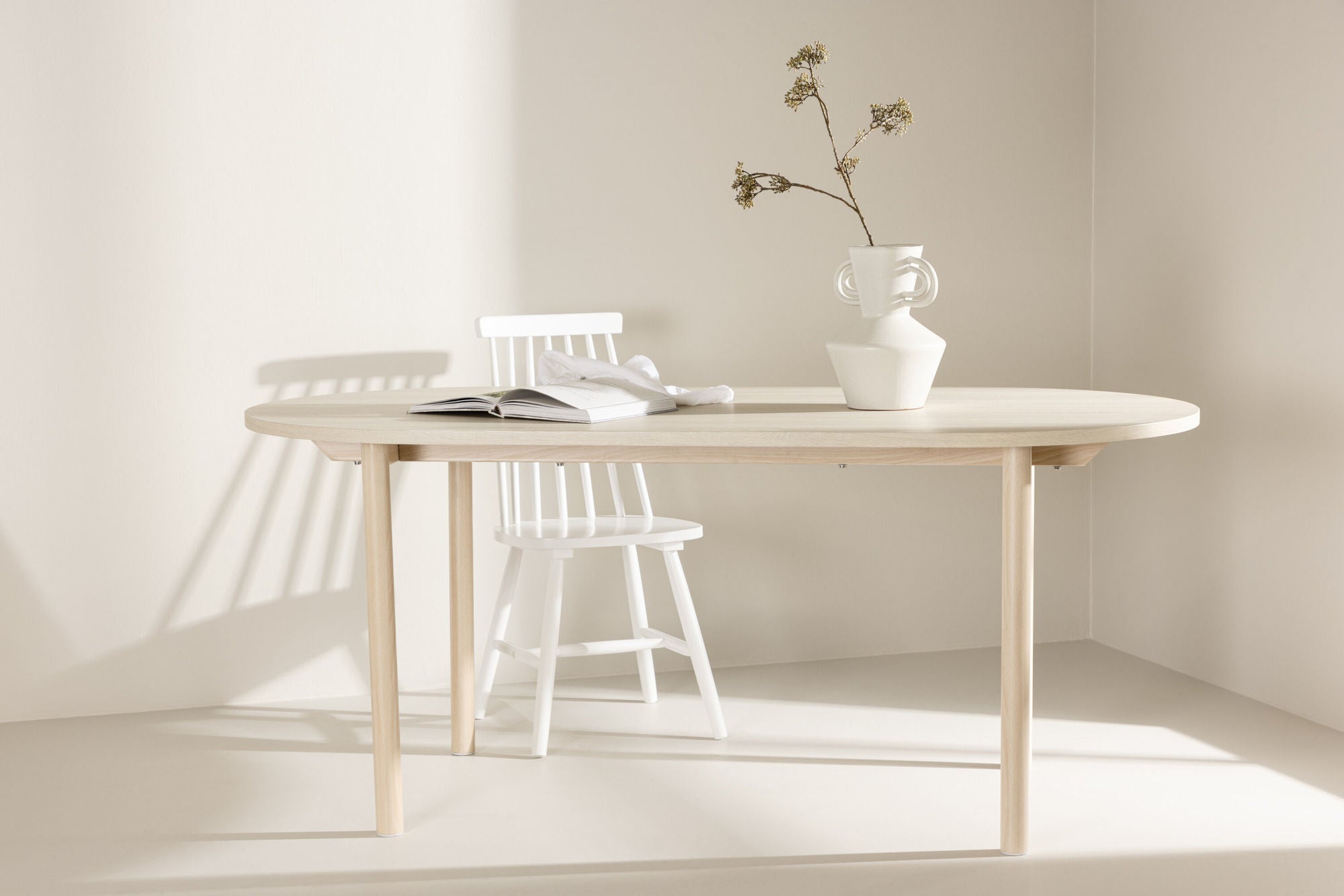 Venture Home Andy spisebord 90x180 cm - / Whitewash