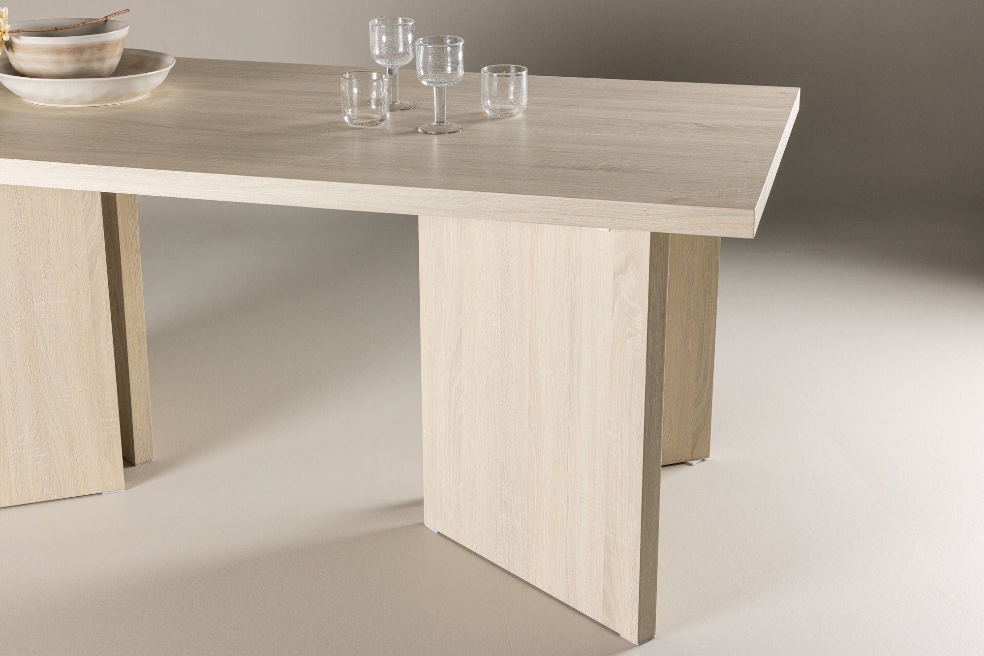 Vind Bassholmen spisebord 90x180 cm - Whitewash /