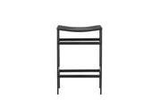 Venture Home Polly Bar stol 2-pack - Black / Black Rope
