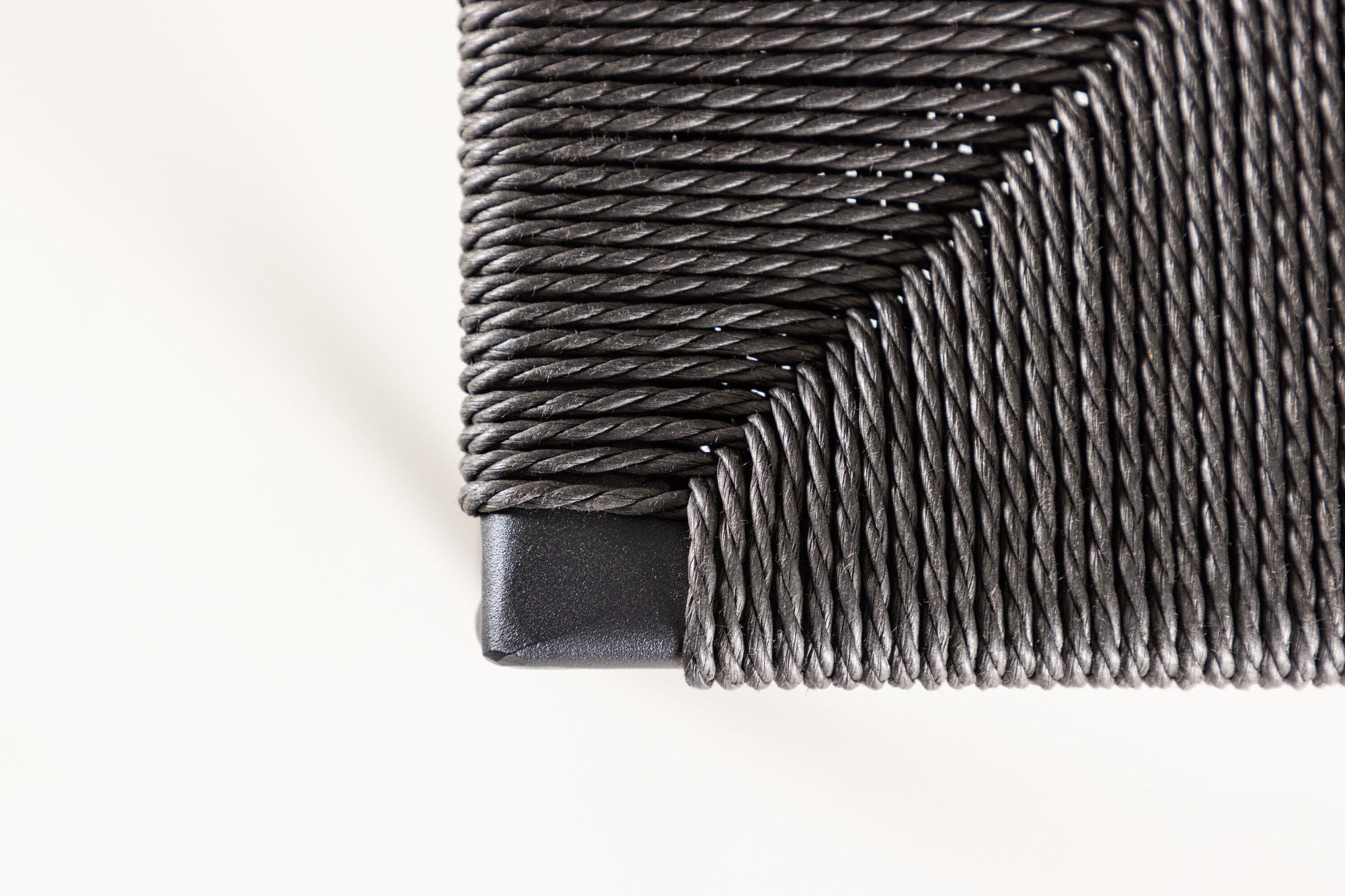 Venture Home Polly Bar stol 2-pack - Black / Black Rope