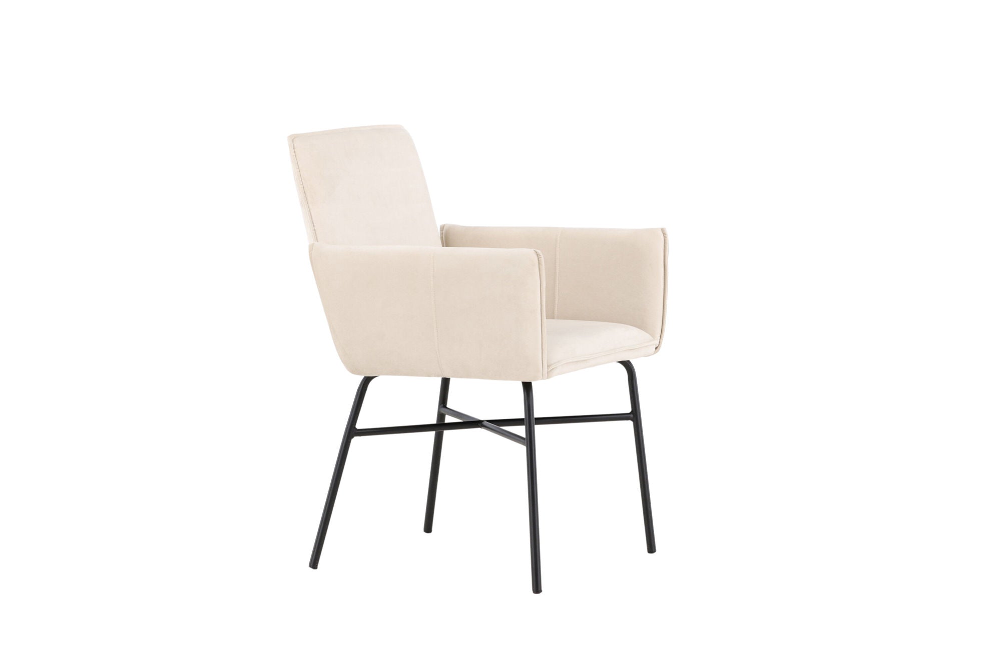 Venture Home Petra Spisebordsstol - Black / Beige Velvet