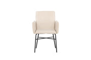 Venture Home Petra Spisebordsstol - Black / Beige Velvet