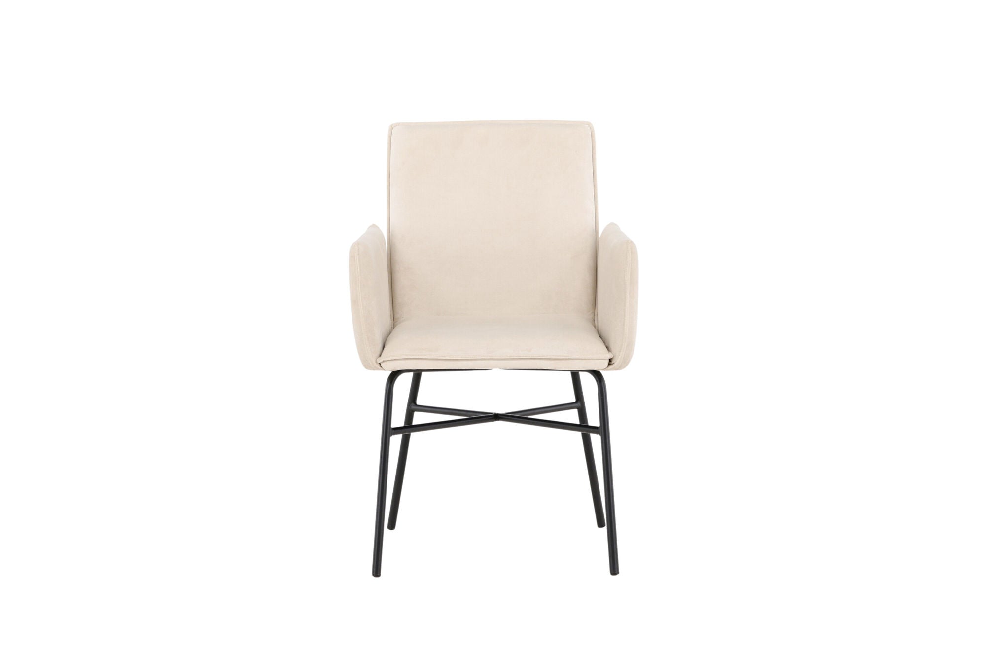 Venture Home Petra Spisebordsstol - Black / Beige Velvet