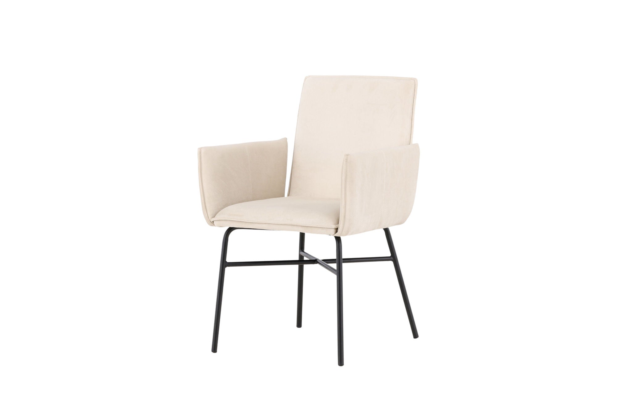 Venture Home Petra Spisebordsstol - Black / Beige Velvet
