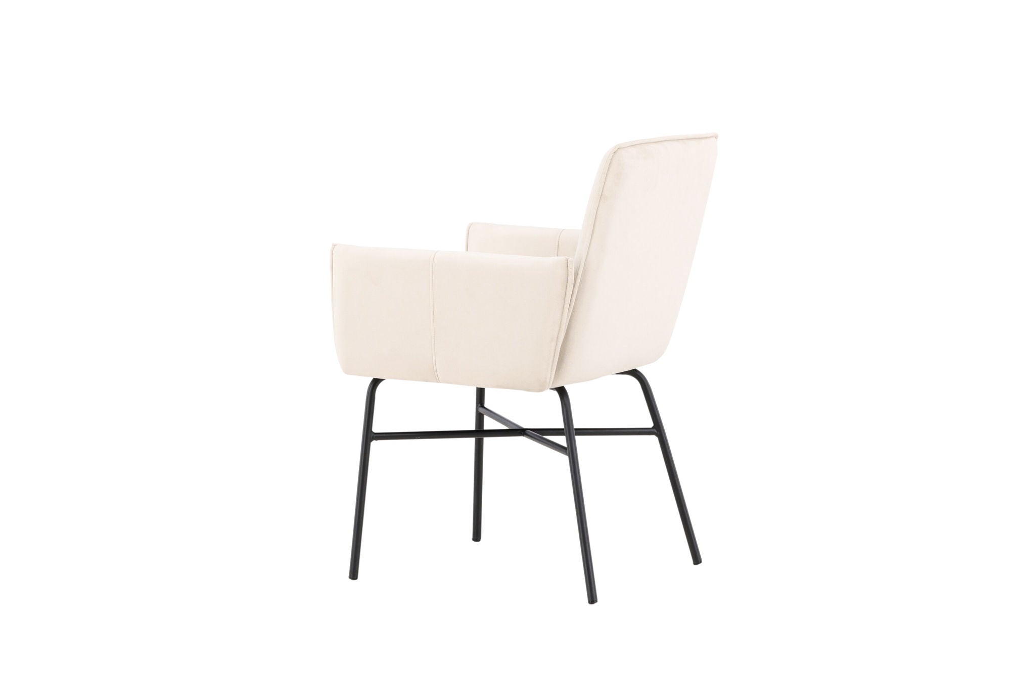 Venture Home Petra Spisebordsstol - Black / Beige Velvet