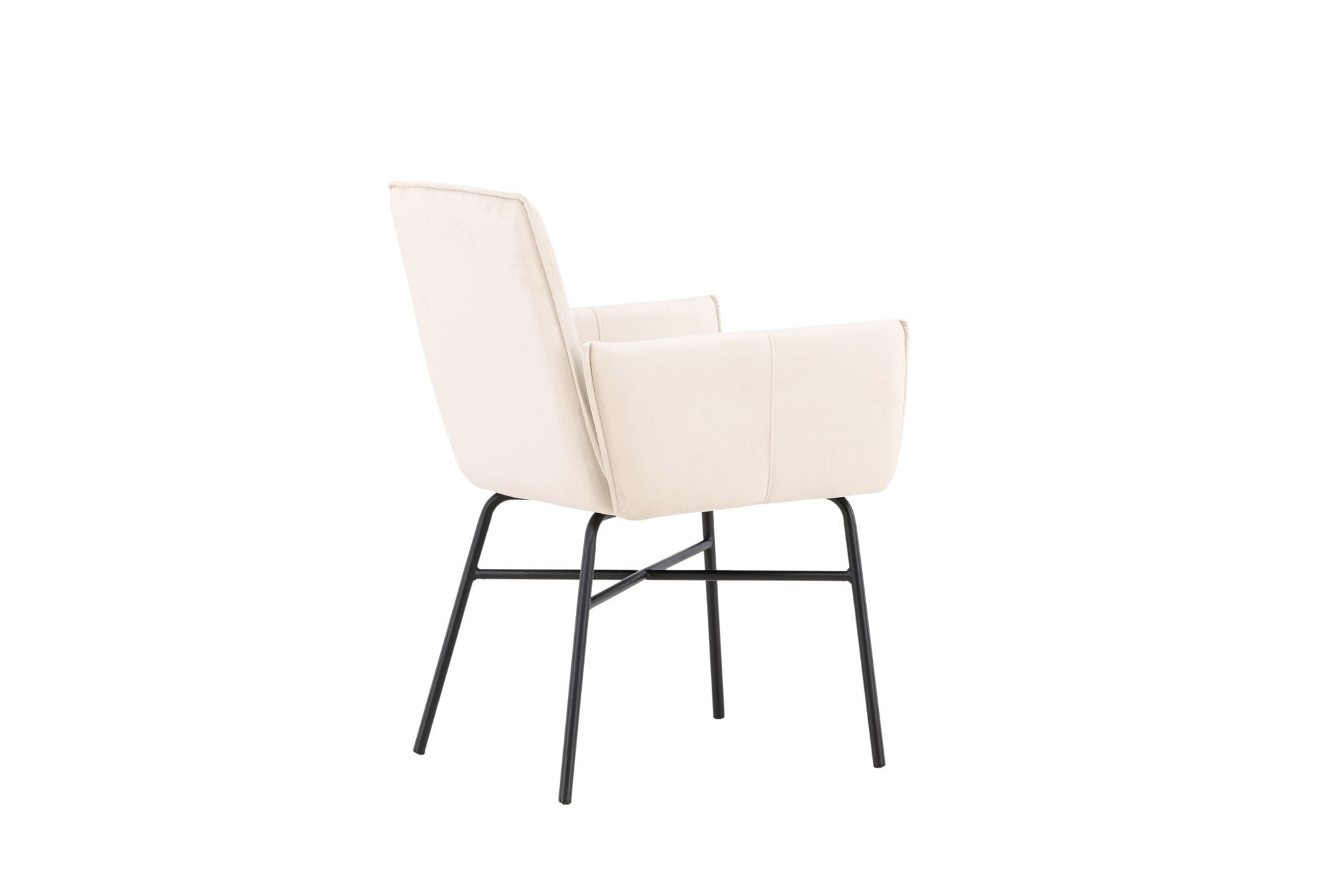 Venture Home Petra Spisebordsstol - Black / Beige Velvet