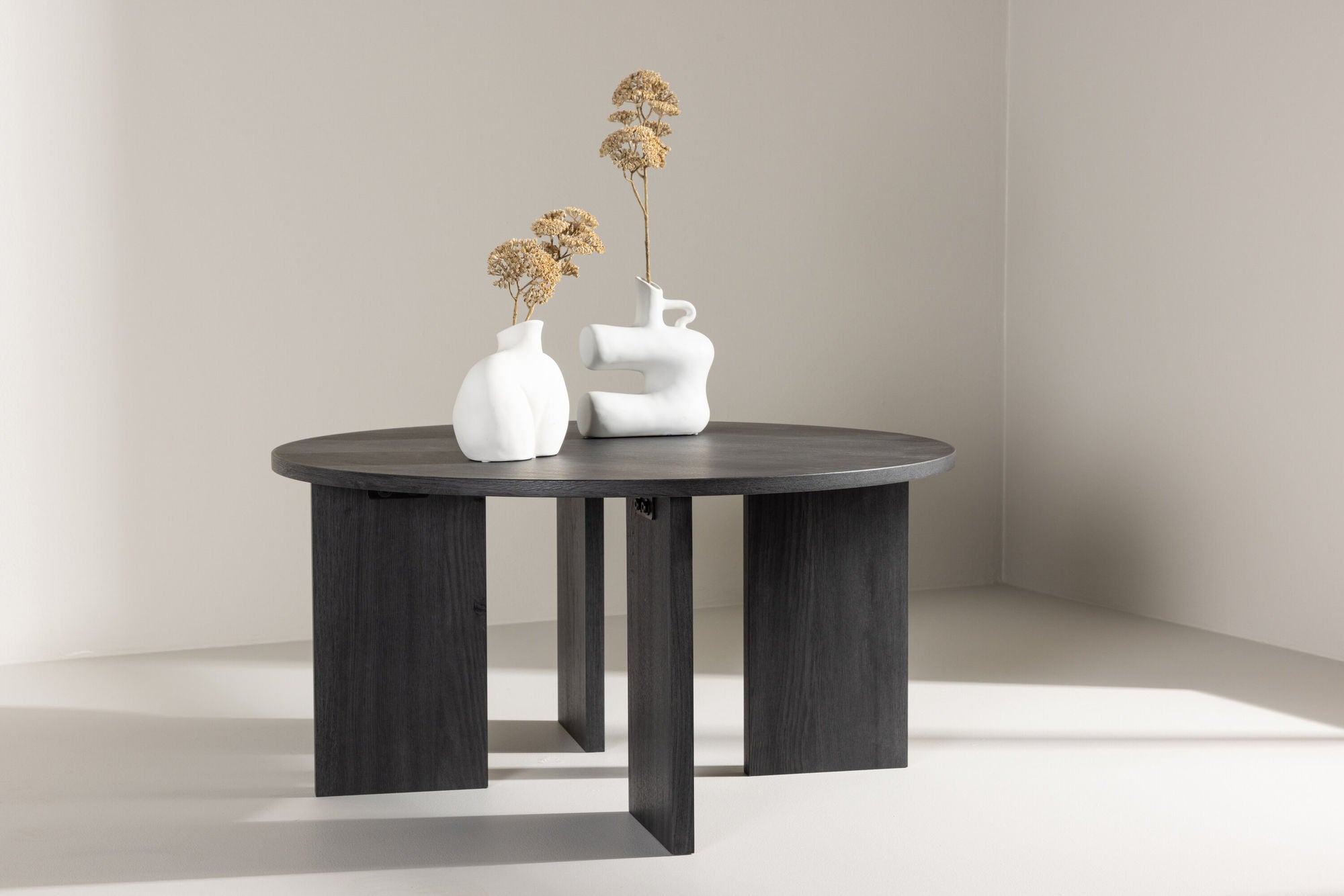 Vind Askerön Sofa bord ⌀80 - Black FSC 100%