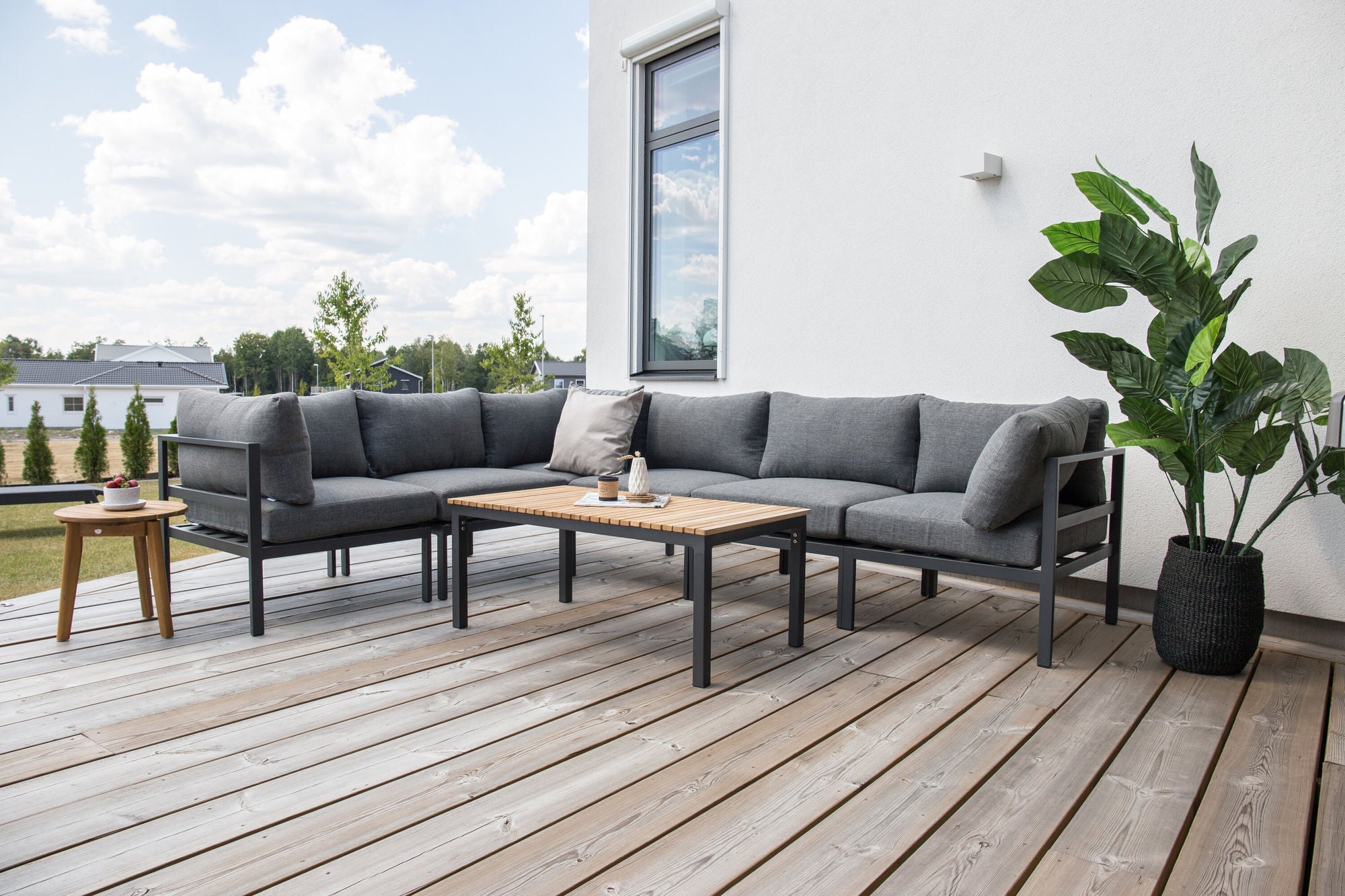 Venture Home Brasilia Sofa bord - Black/Teak