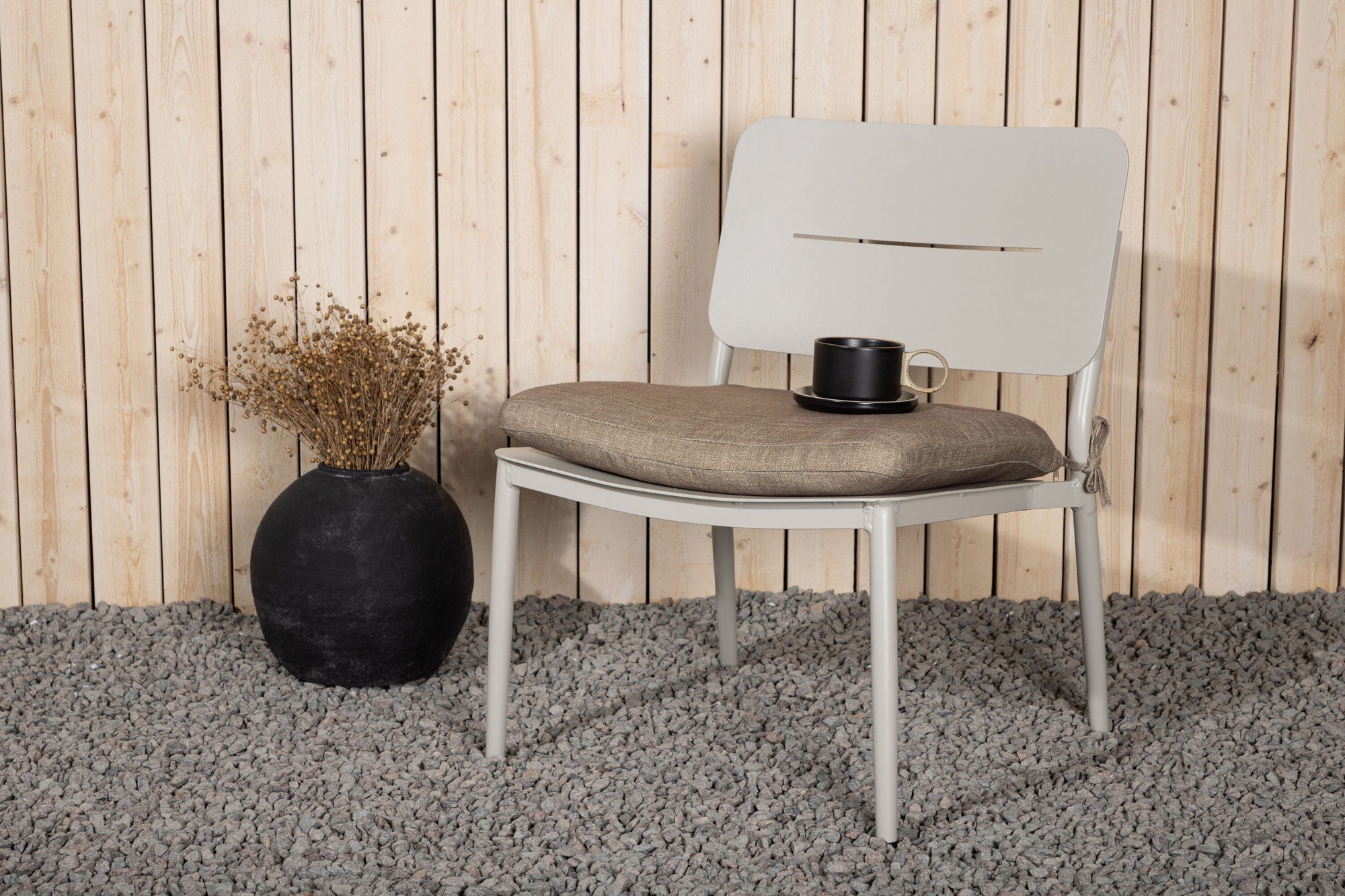 Venture Home Lina Lounge stol 2-pack - Beige / Sand Cushion