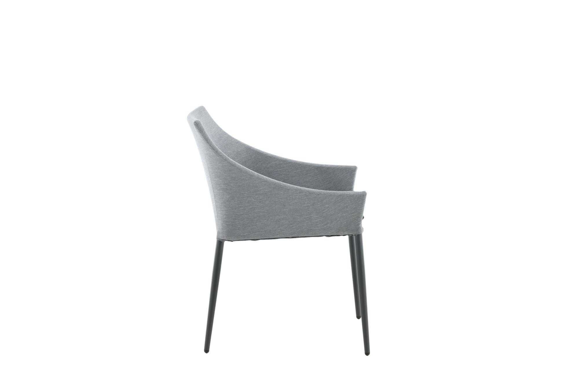 Venture Home Spoga - Spisebordsstol 2-pack - Black / Grey - -