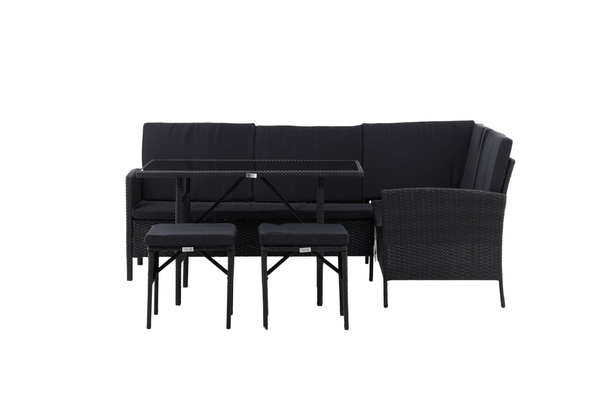 Venture Home Knock - hjørne Sofa- Black/Black - Wicker -