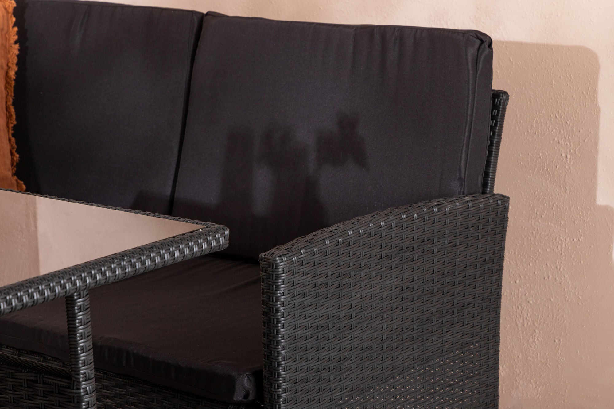 Venture Home Knock - hjørne Sofa- Black/Black - Wicker -