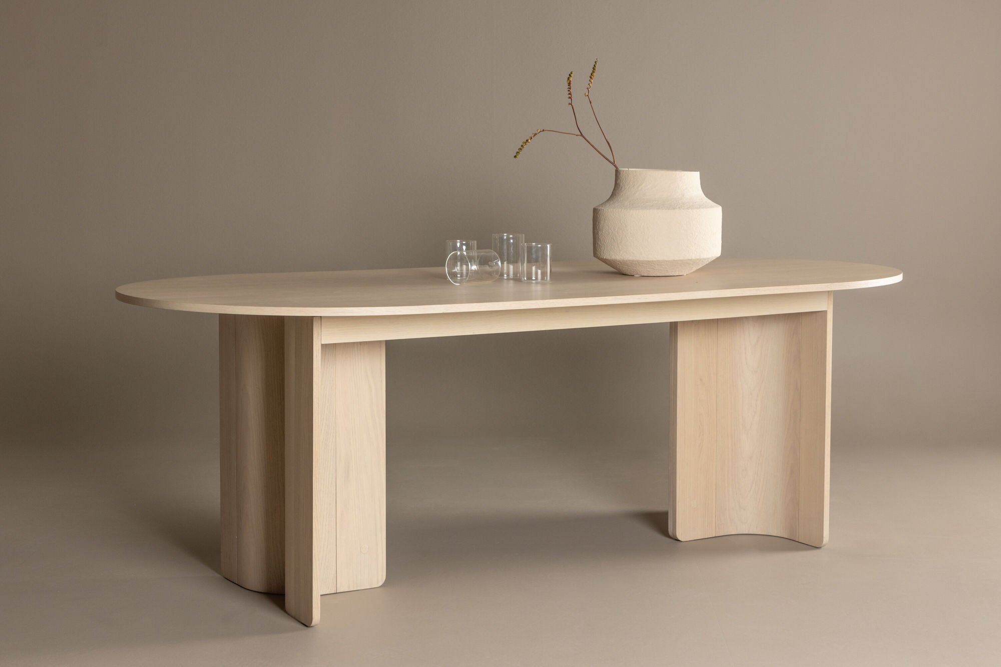 Vind Tyresö spisebord 100x220 cm - Whitewash /