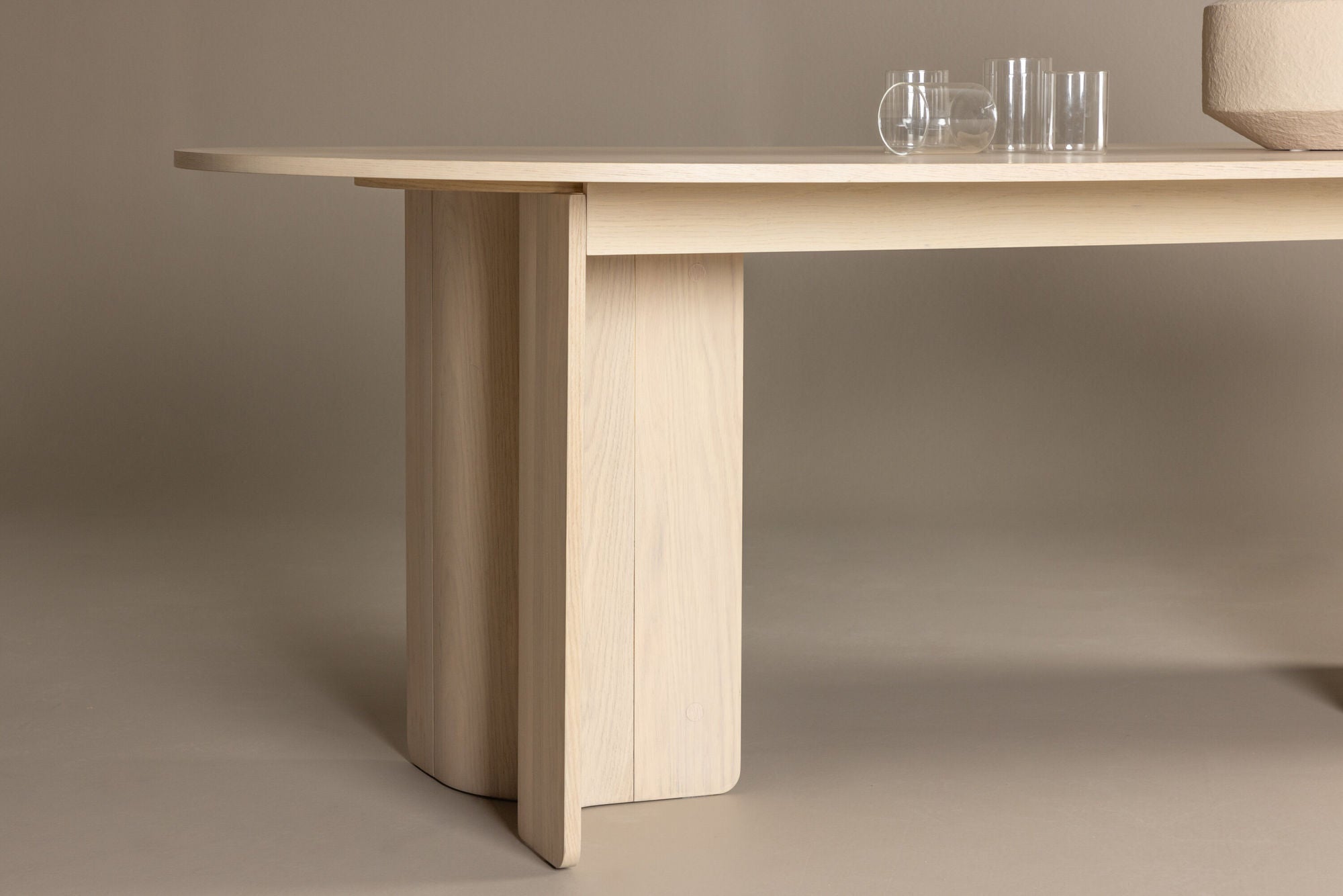 Vind Tyresö spisebord 100x220 cm - Whitewash /