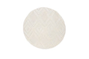 Vind Dahlia Wool - 200*200- -rund-White