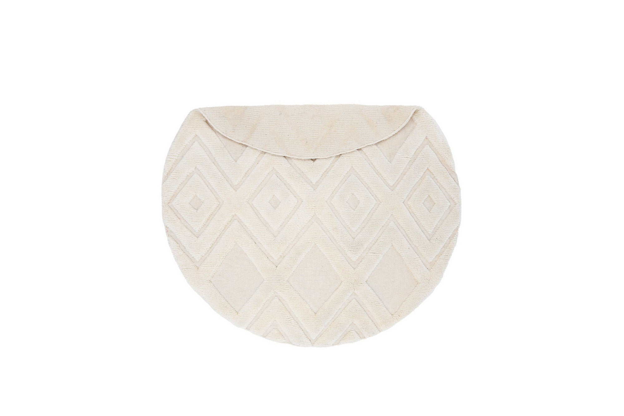Vind Dahlia Wool - 200*200- -rund-White
