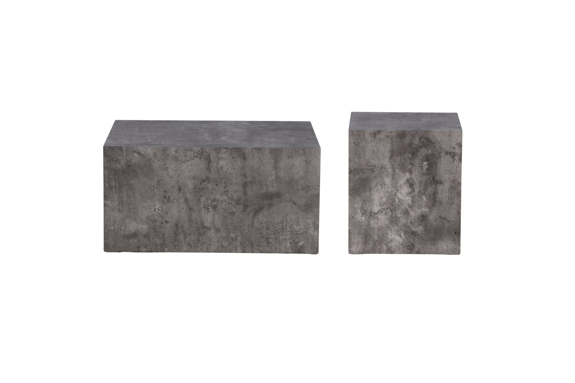 Venture Home York High Sofa bord - Grey / Marble look MDF +York Low Sofa bord - Grey / Marble look MDF _1