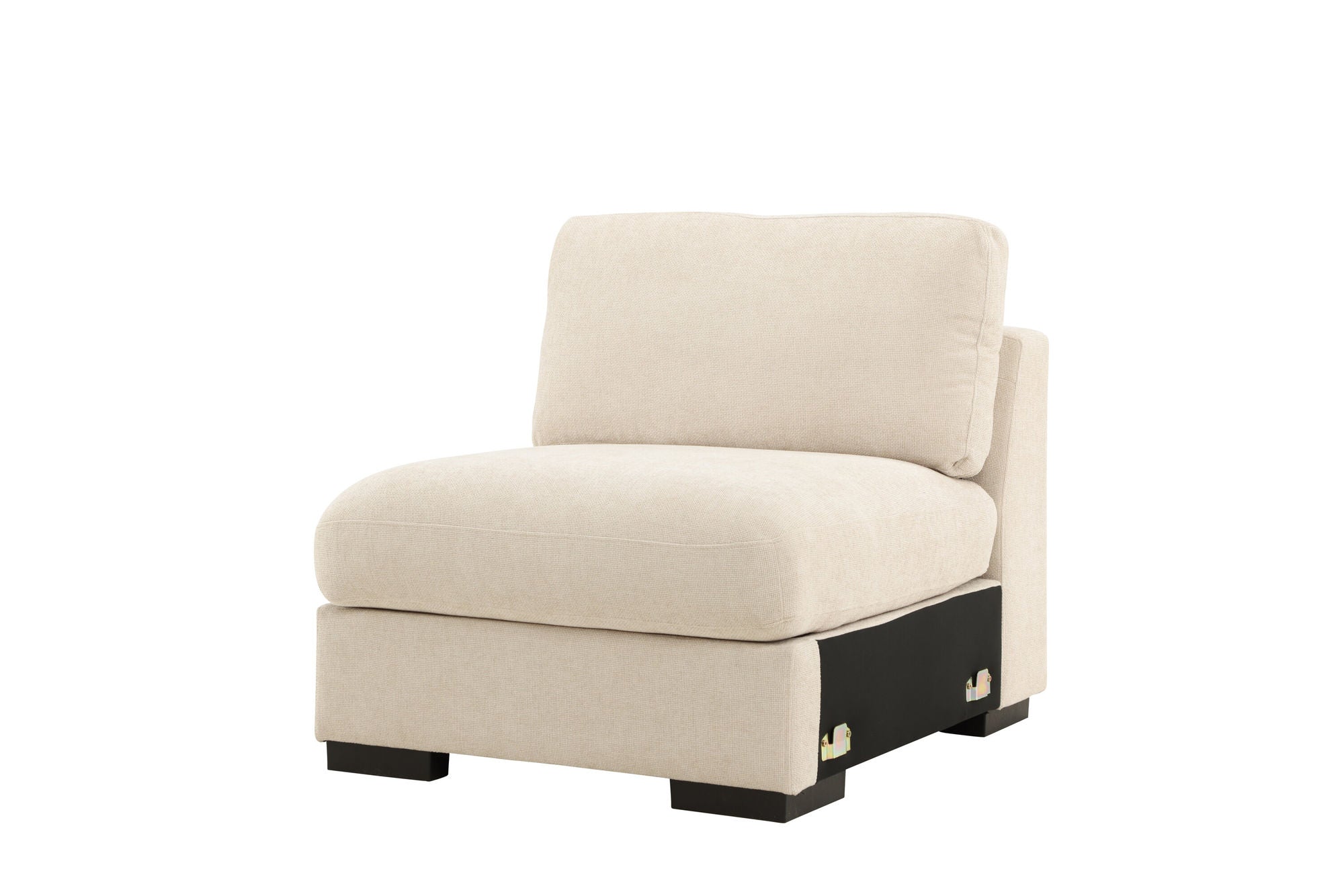 Venture Home Salerno Armless stol - Beige Fabric /