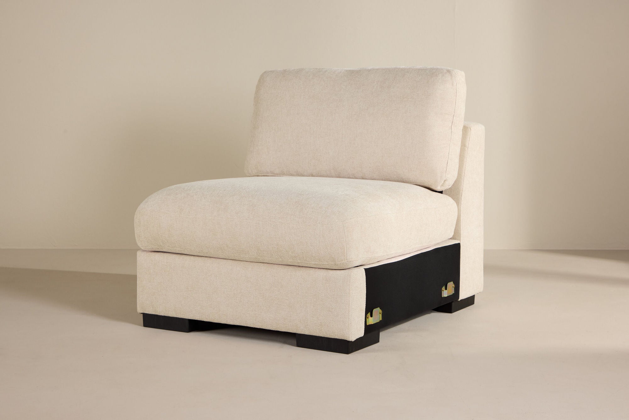 Venture Home Salerno Armless stol - Beige Fabric /