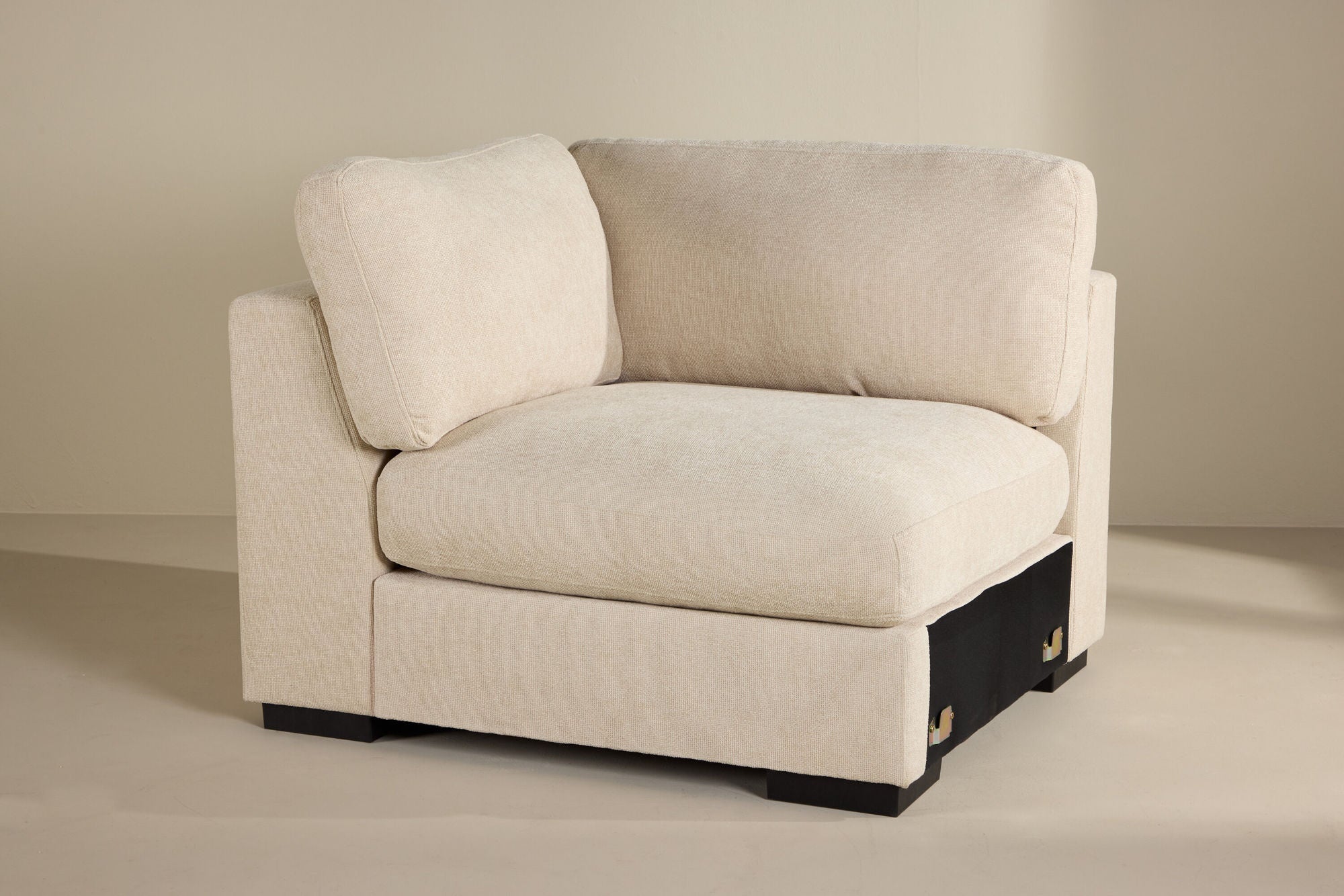 Venture Home Salerno Left Arm stol - Beige Fabric /