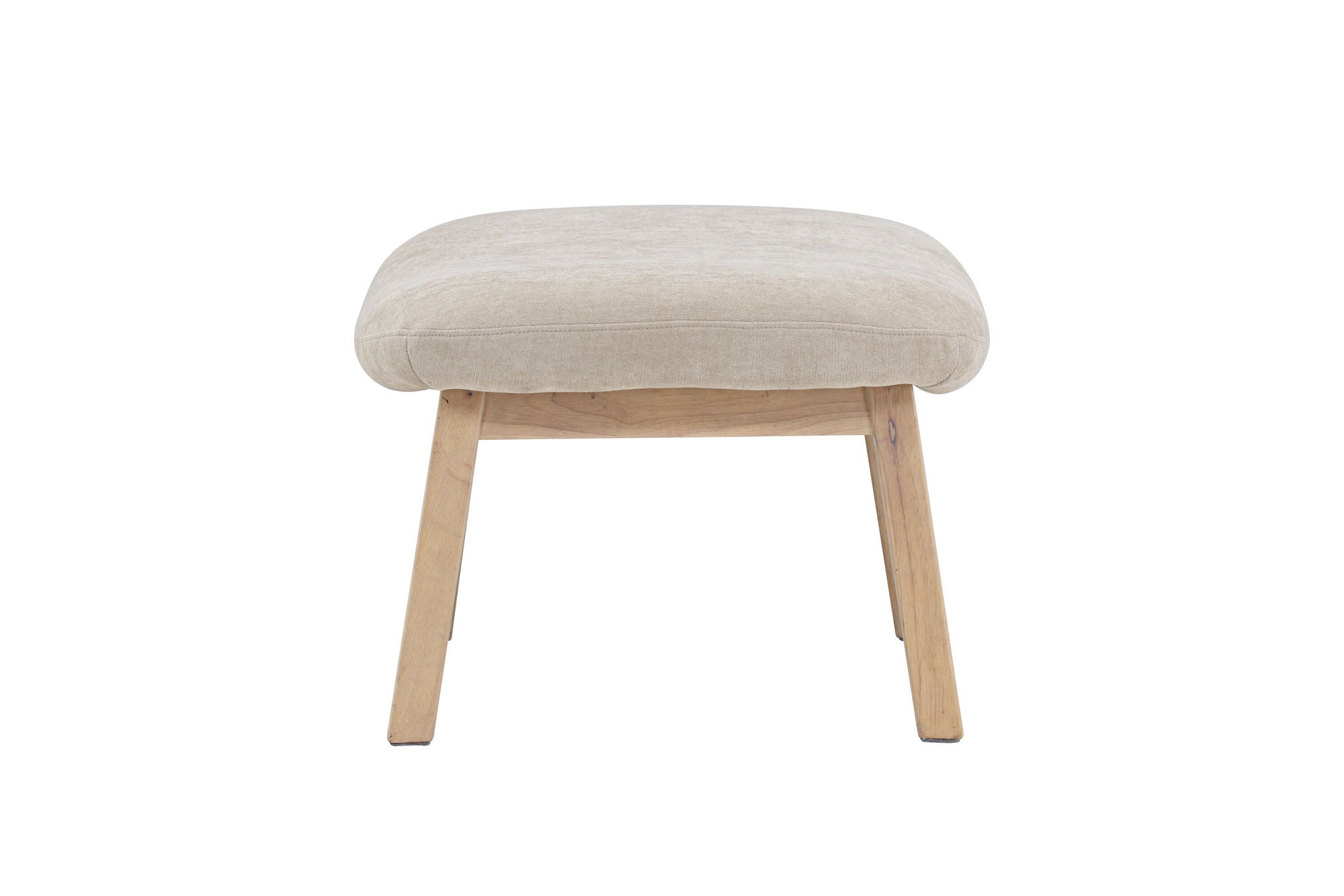 Venture Home Rile Ottoman - Whitewash/ Beige
