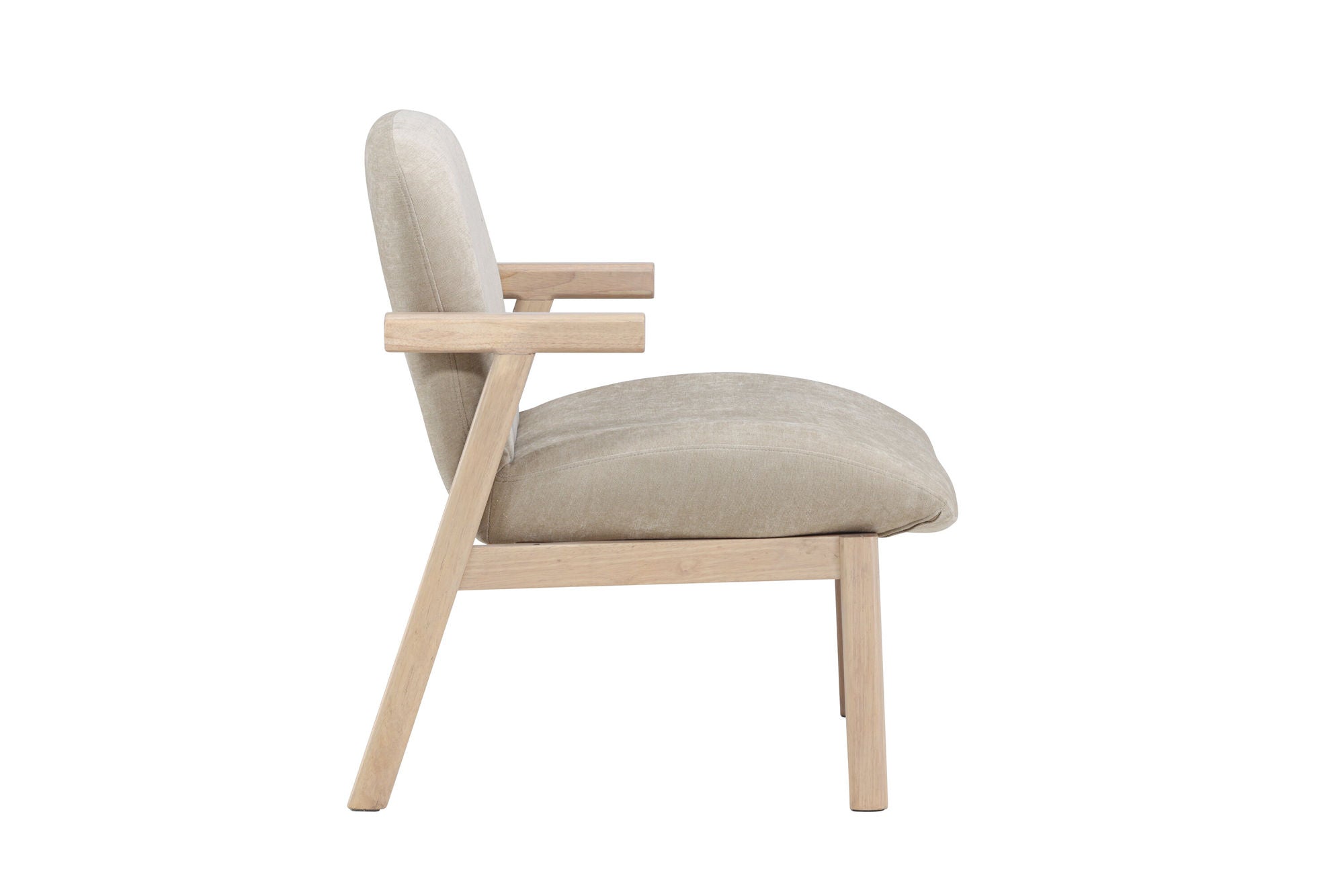 Venture Home Rile Armchair - Whitewash/ Beige