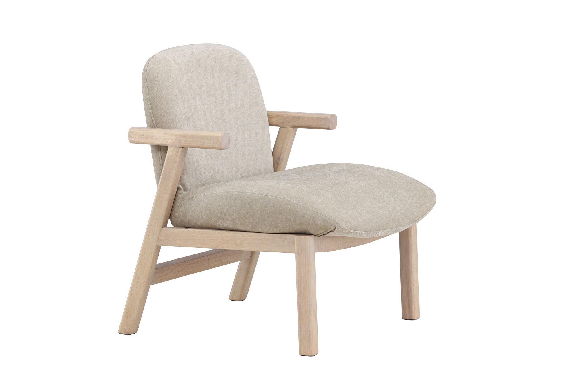 Venture Home Rile Armchair - Whitewash/ Beige