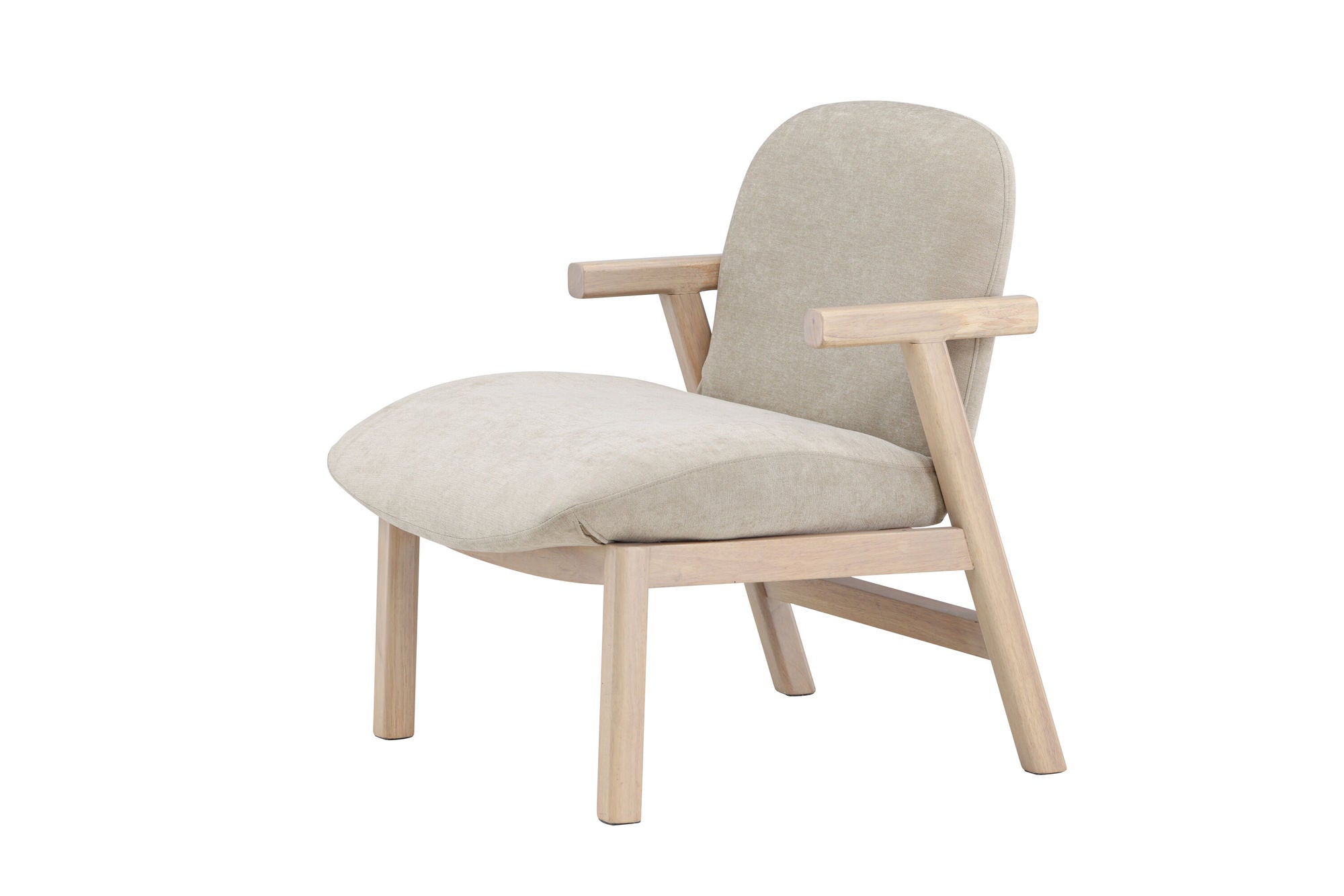 Venture Home Rile Armchair - Whitewash/ Beige