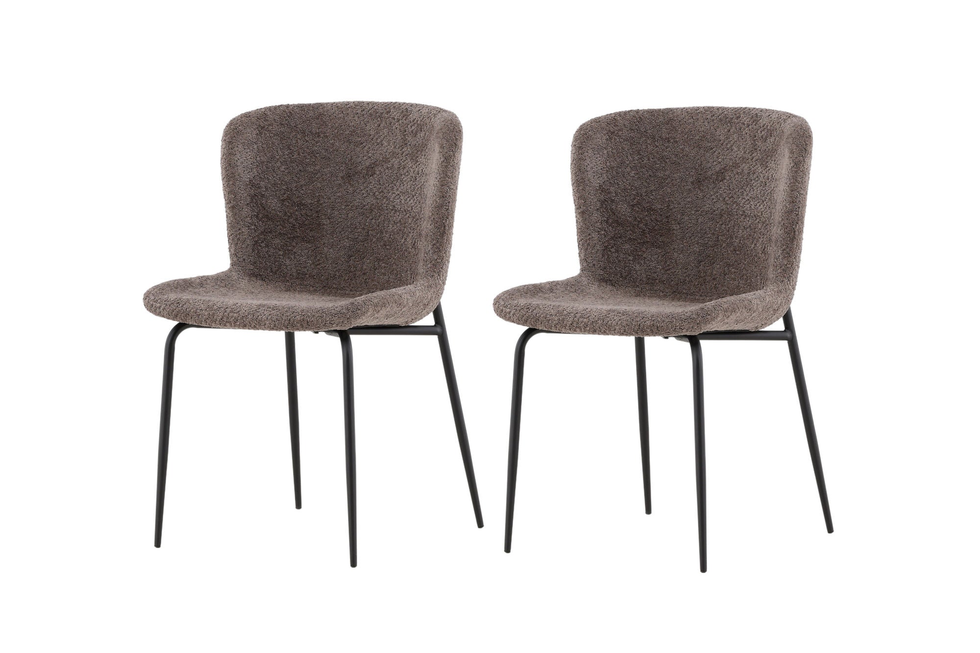 Venture Home Modesto Spisebordsstol 2-pack - Black / Brown Boucle