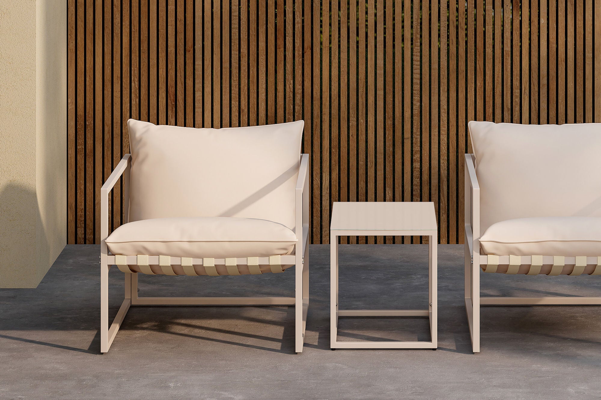 Venture Home Messina Lounge Set - Beige/Beige