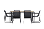 Venture Home lampeedusa Dining Set - Black / Brown