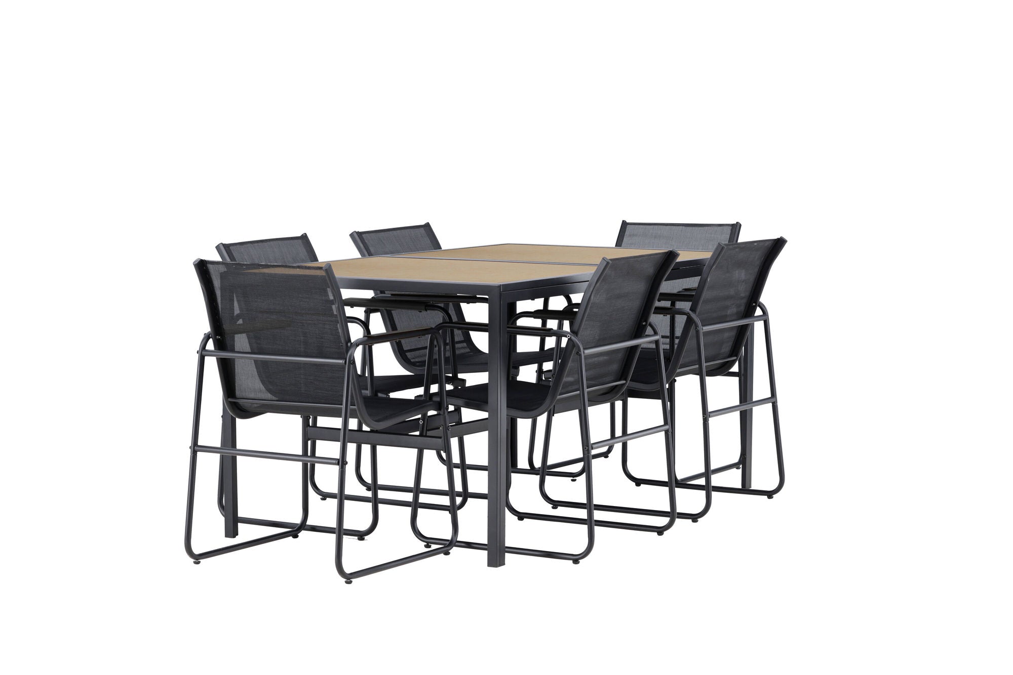 Venture Home lampeedusa Dining Set - Black / Brown