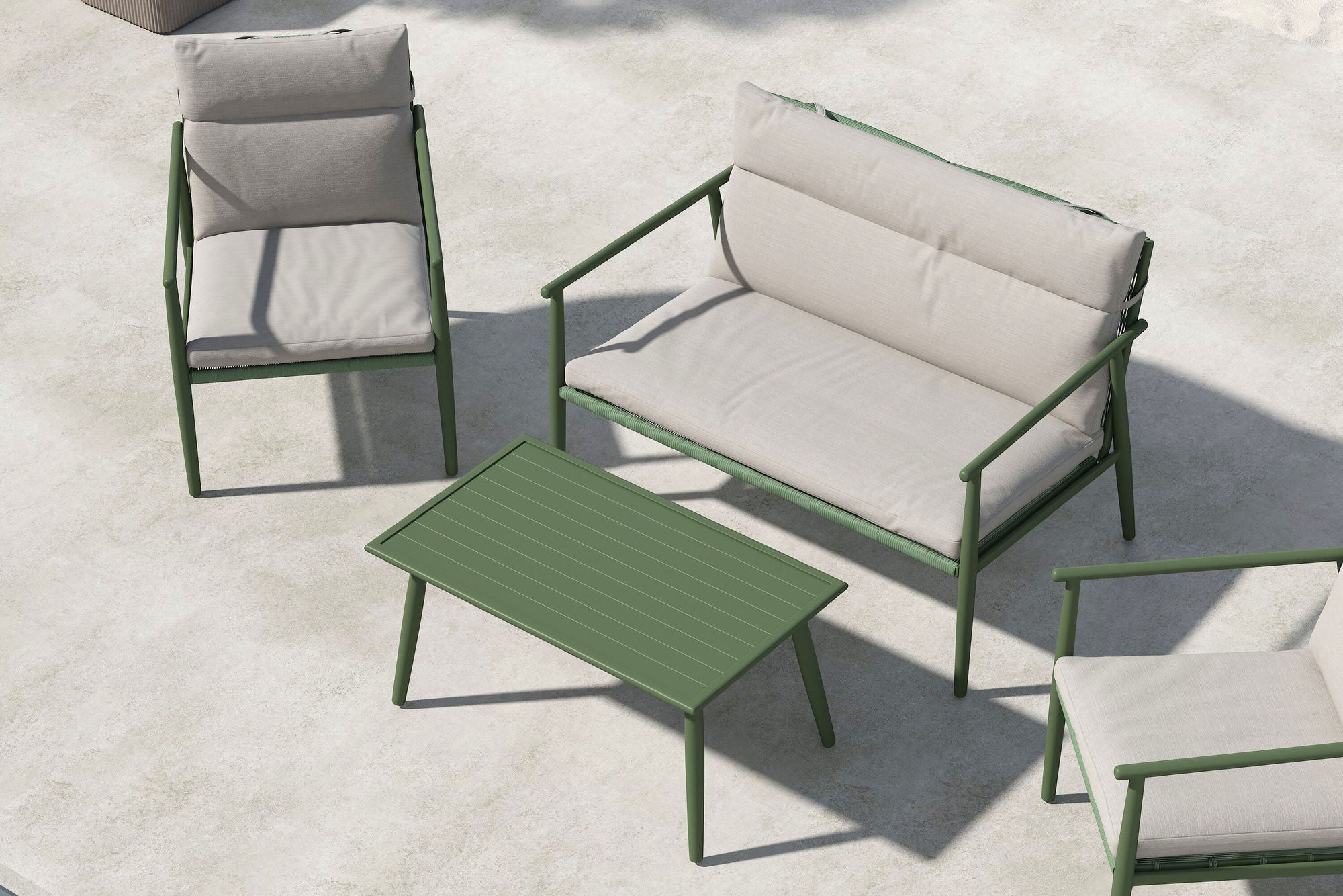 Venture Home Mazzaro Sofa Set - Green / Beige