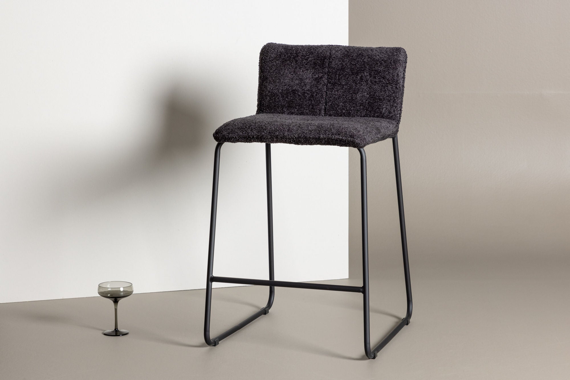 Venture Home Bisbee Bar stol 2-pack - Black boucle /