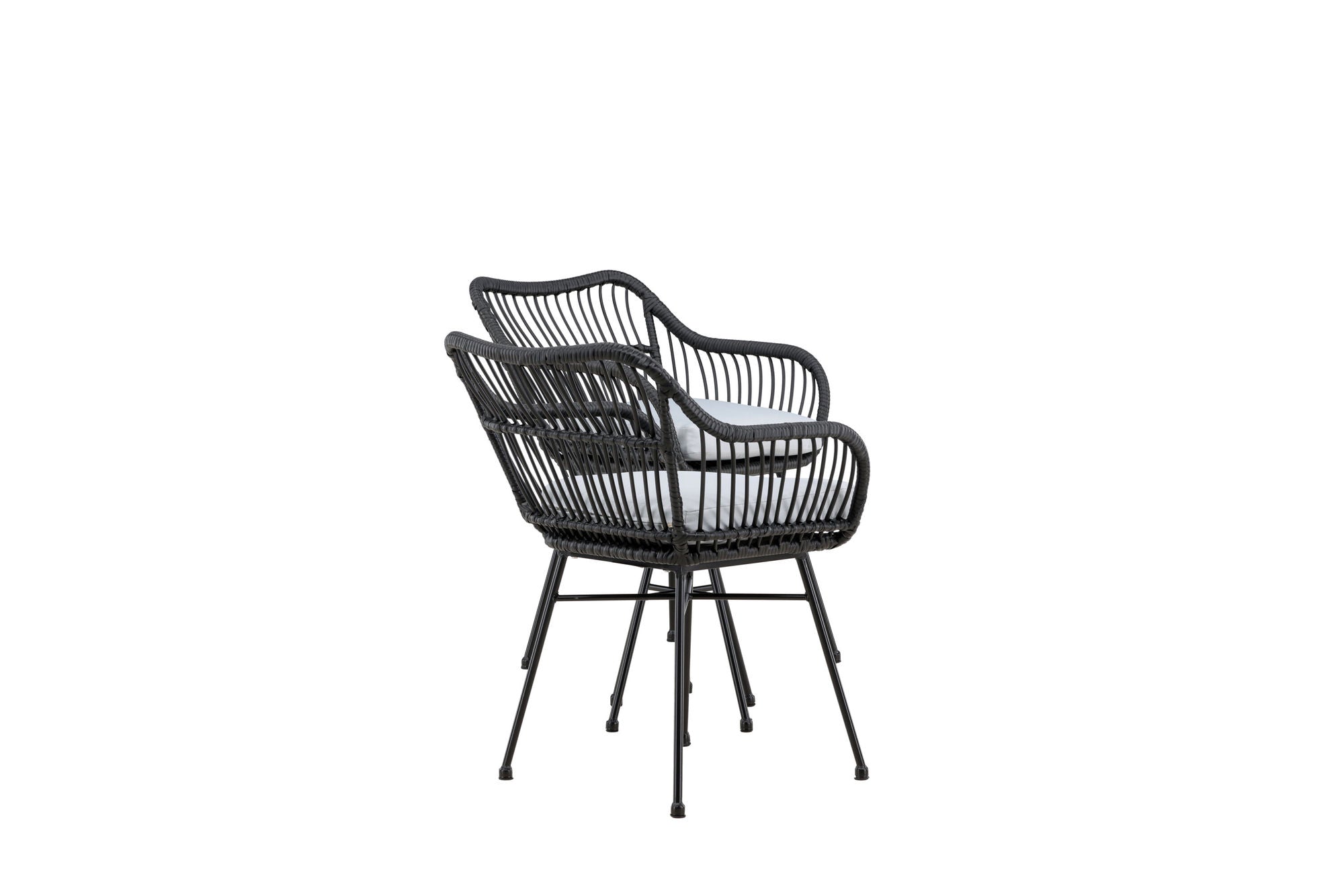 Venture Home Viga - Balcony Set- Black - Wicker -