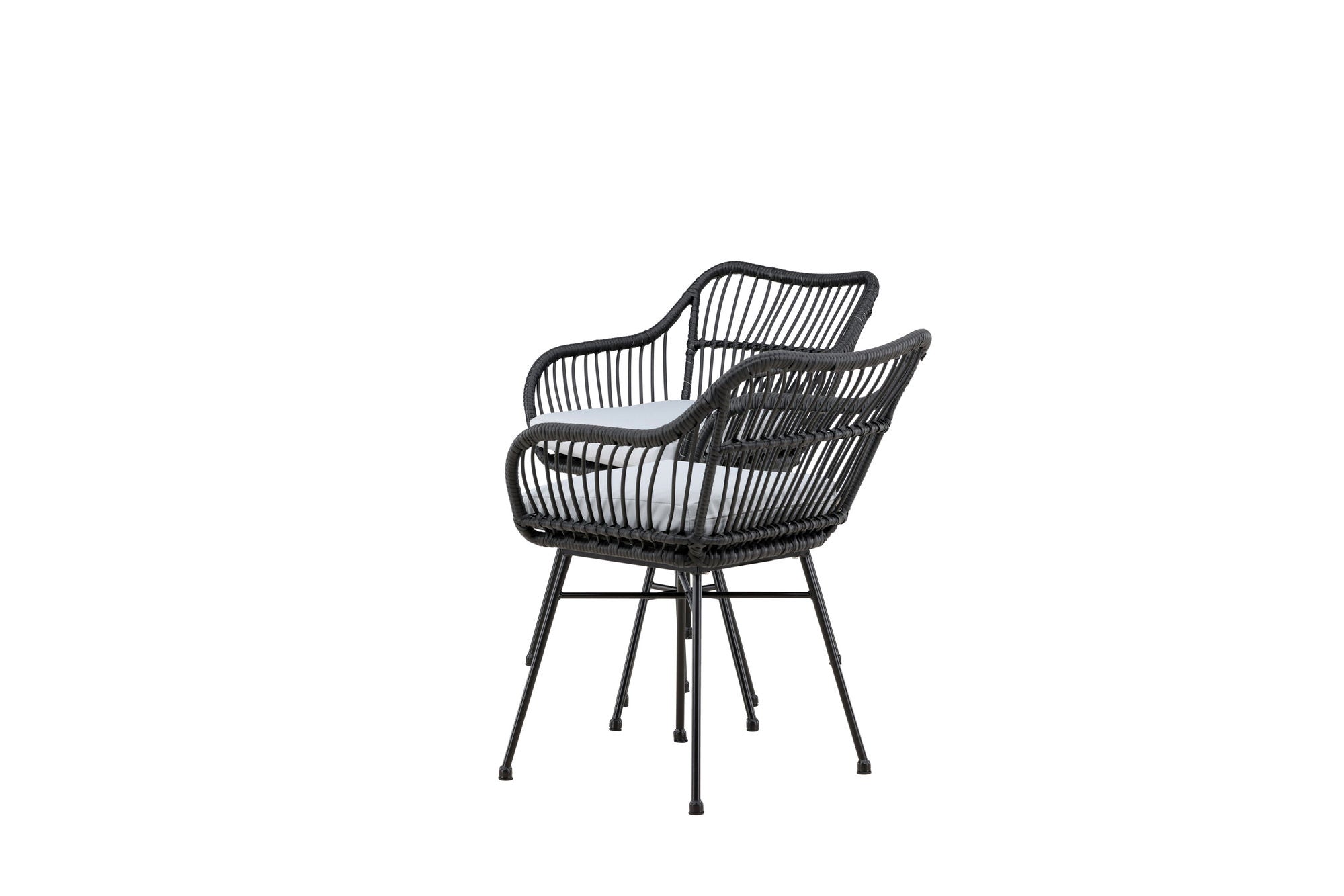 Venture Home Viga - Balcony Set- Black - Wicker -