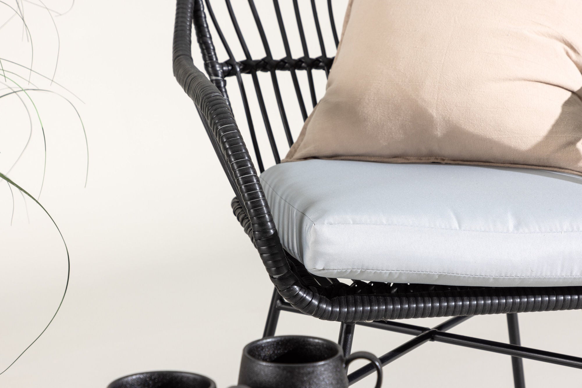 Venture Home Viga - Balcony Set- Black - Wicker -